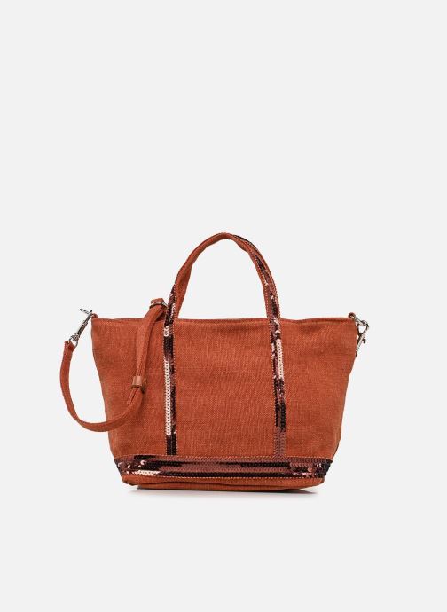 Vanessa Bruno Cabas Cabas XS Bandoulière en Lin et Paillette femme orange