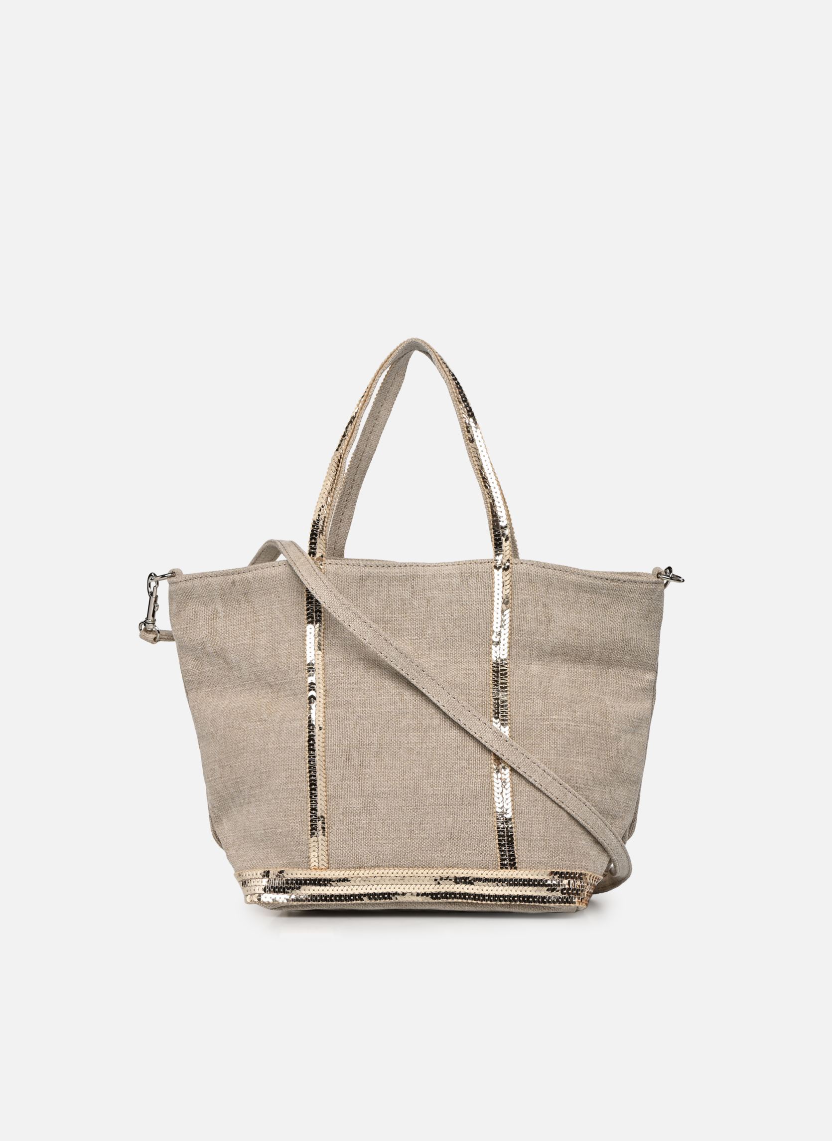 Bolsas de compra Cabas S Bandoulière en Lin et Paillettes mujer beige Vanessa Bruno Bolsas de compra Cabas S Bandoulière en Lin et Paillettes mujer beige SABLE