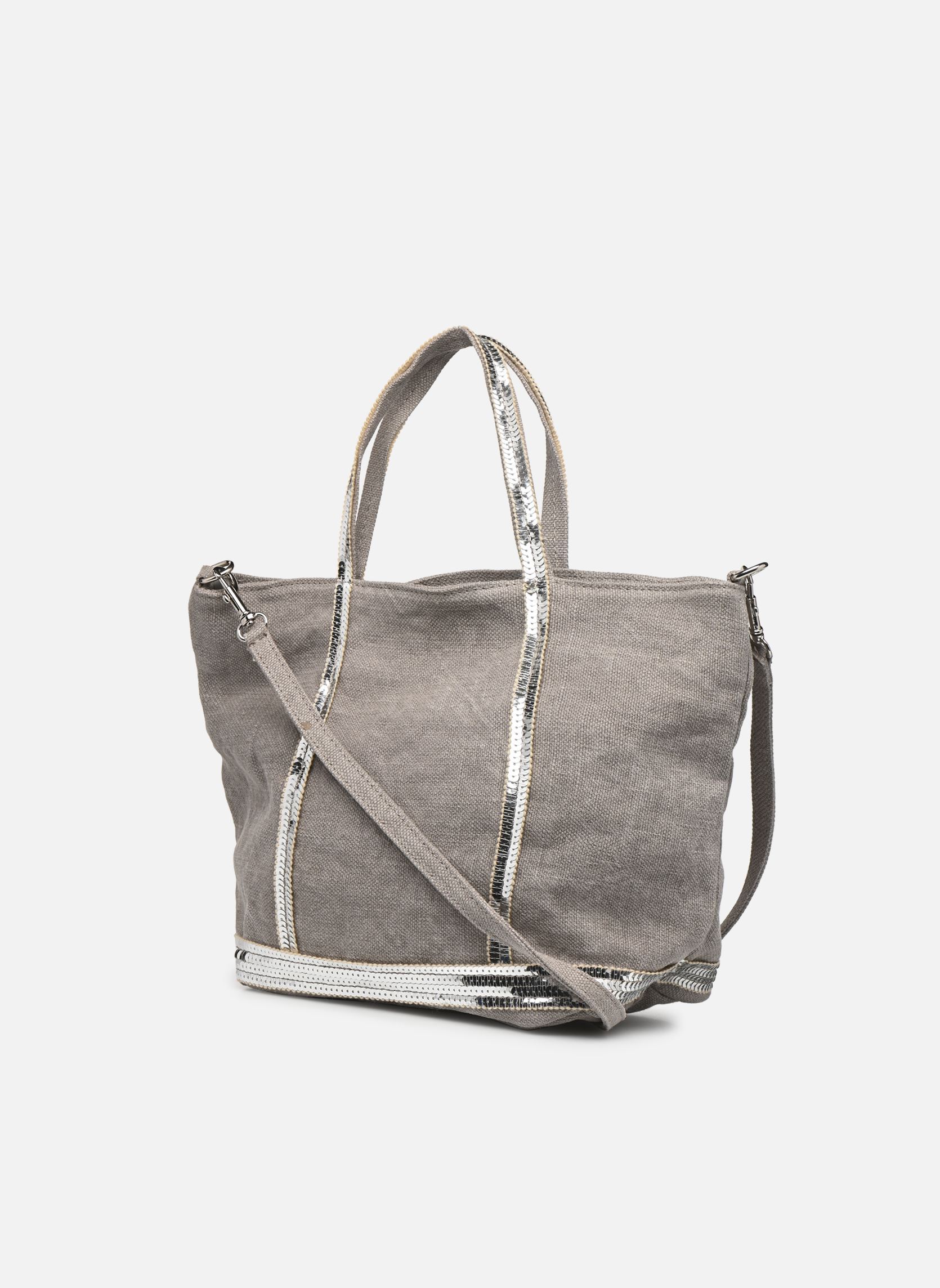 Cabas Cabas S Bandoulière en Lin et Paillettes femme beige Vanessa Bruno Cabas Cabas S Bandoulière en Lin et Paillettes femme beige CALCAIRE