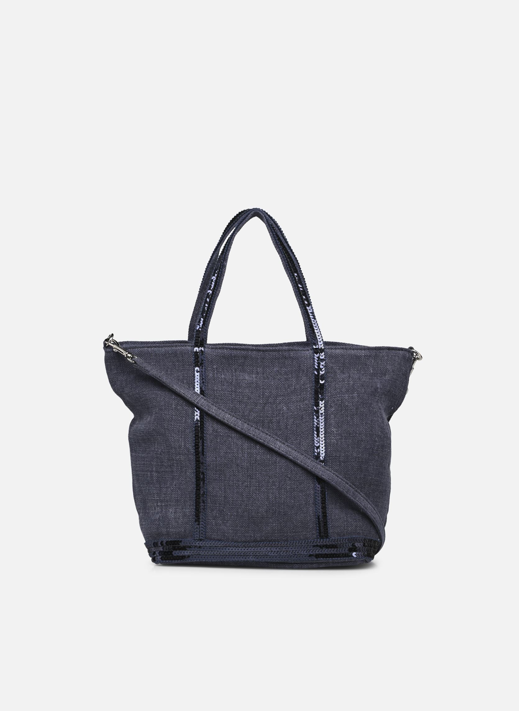 Grote winkelzak Cabas S Bandoulière en Lin et Paillettes dames blauw Vanessa Bruno Grote winkelzak Cabas S Bandoulière en Lin et Paillettes dames blauw Denim