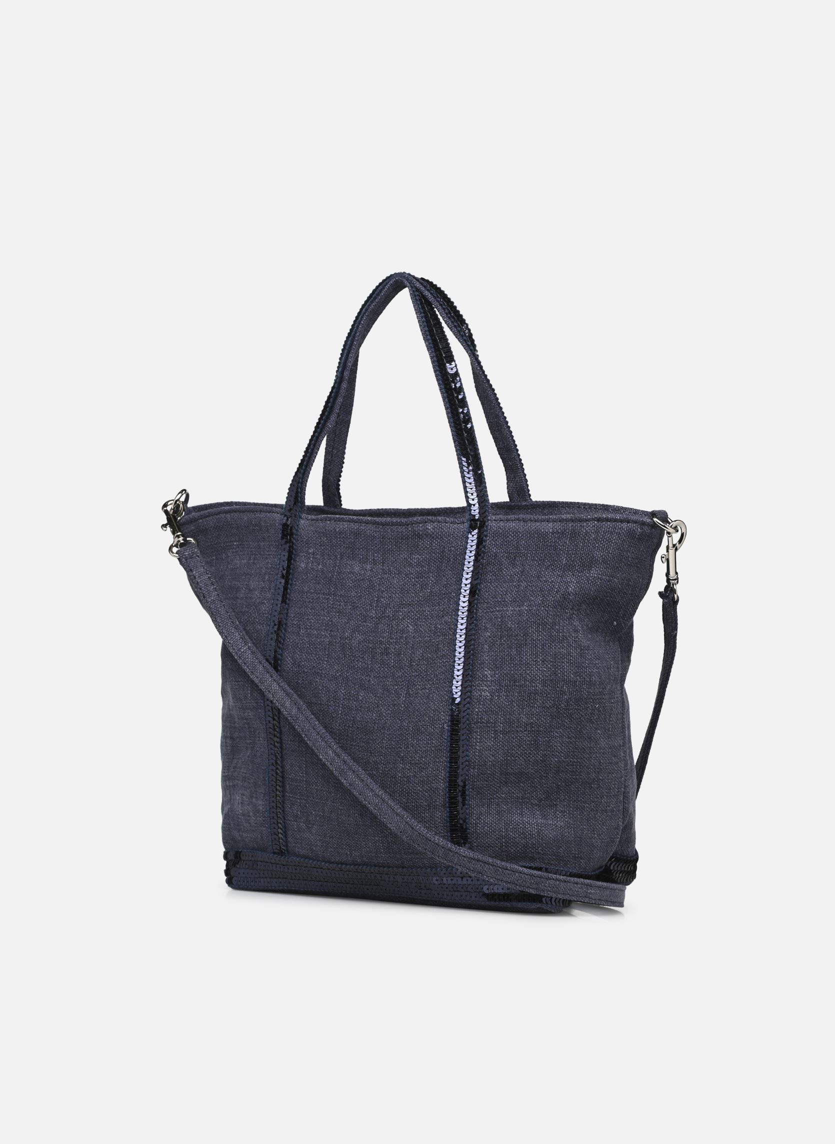 Grote winkelzak Cabas S Bandoulière en Lin et Paillettes dames blauw Vanessa Bruno Grote winkelzak Cabas S Bandoulière en Lin et Paillettes dames blauw Denim