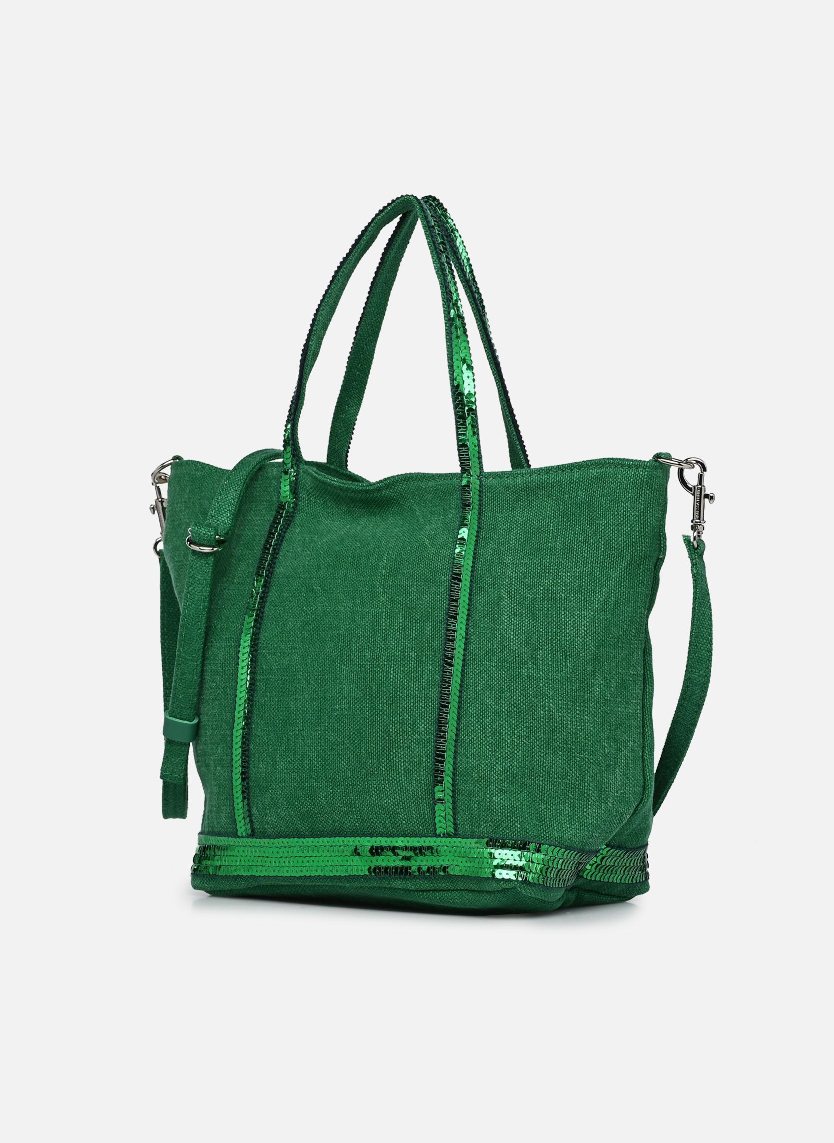 Shopper Cabas S Bandoulière en Lin et Paillettes damen grün Vanessa Bruno Shopper Cabas S Bandoulière en Lin et Paillettes damen grün GAZON