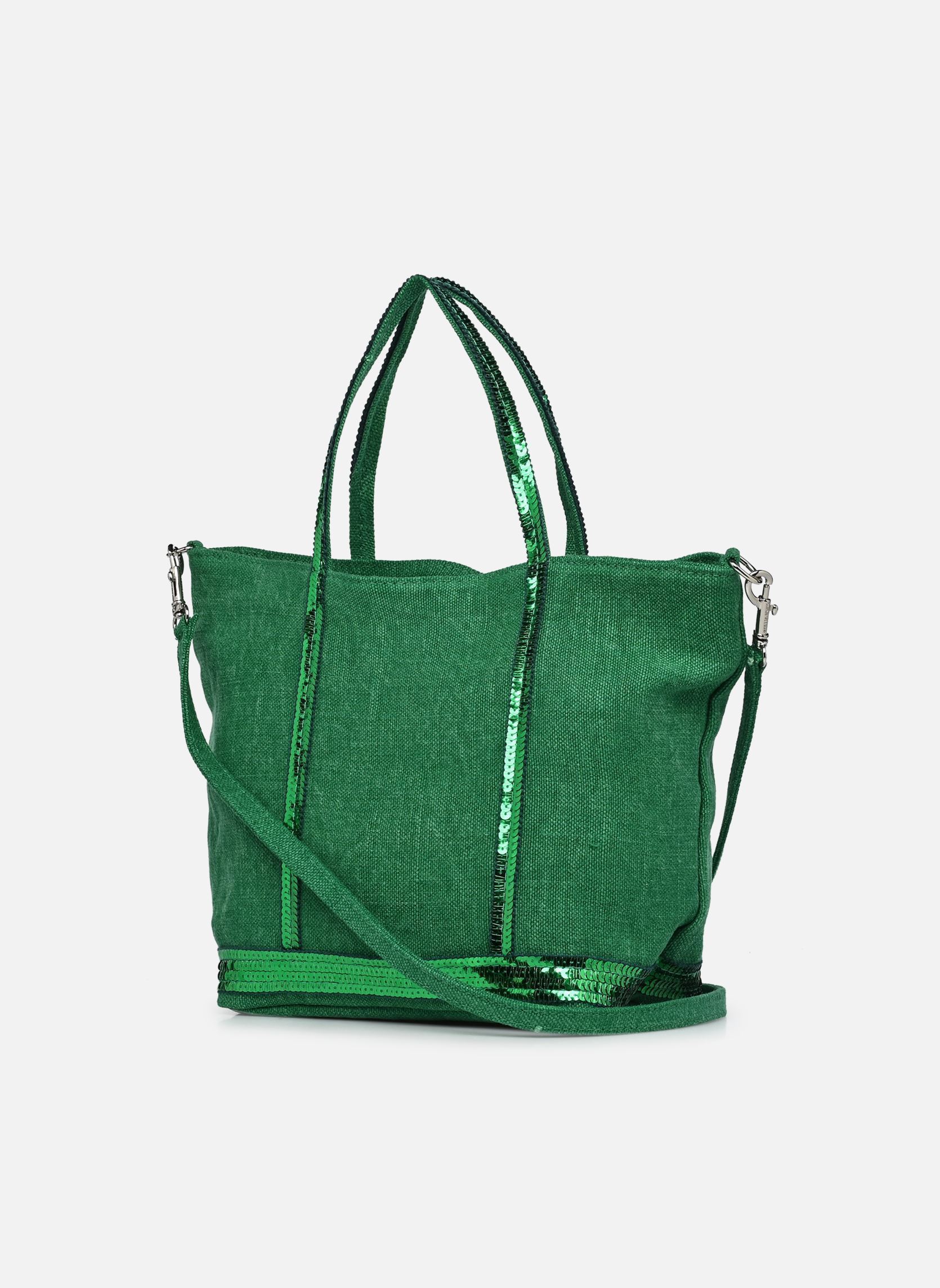 Shopper Cabas S Bandoulière en Lin et Paillettes damen grün Vanessa Bruno Shopper Cabas S Bandoulière en Lin et Paillettes damen grün GAZON