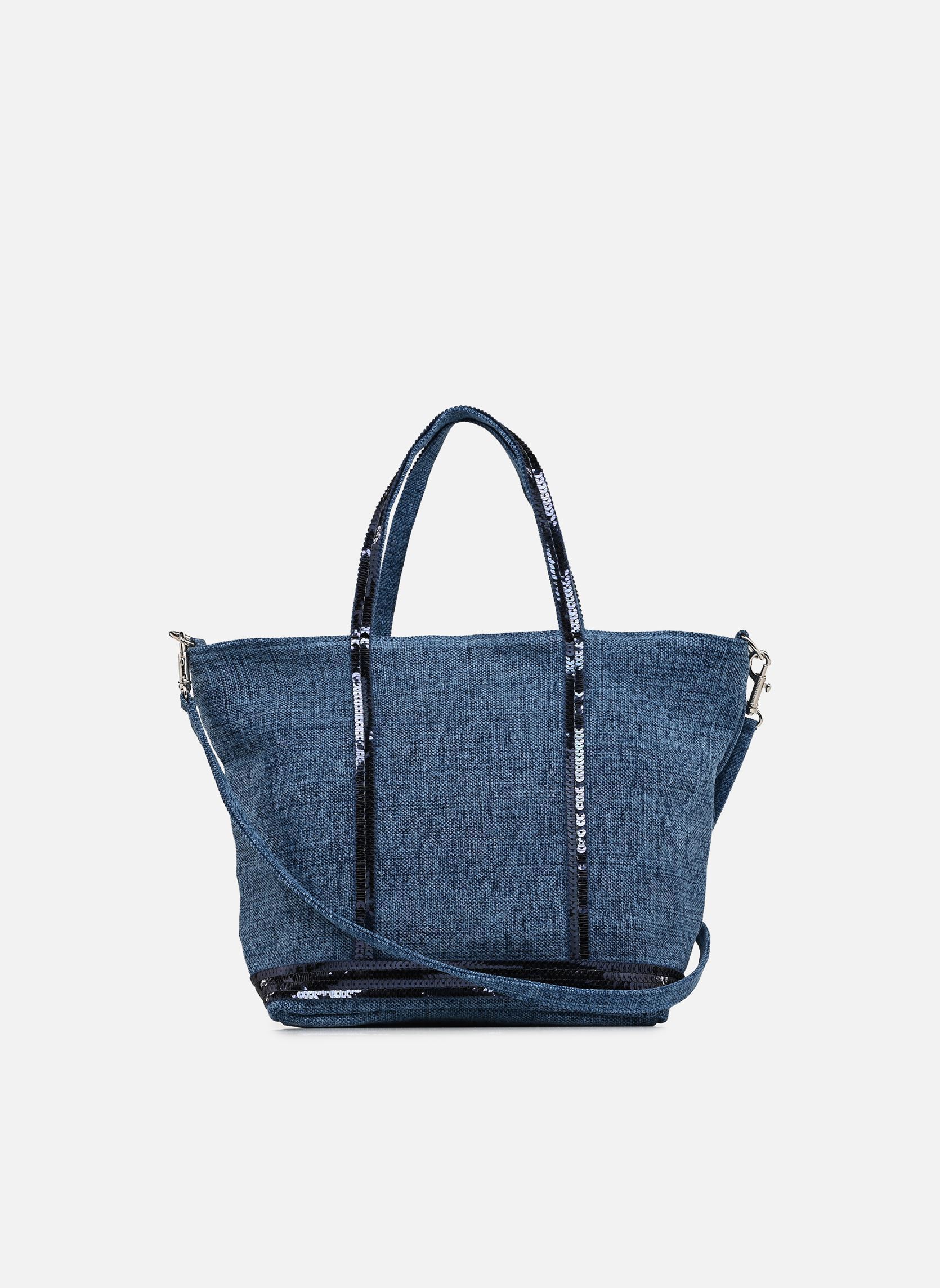 Cabas Cabas S Bandoulière en Lin et Paillettes femme bleu Vanessa Bruno Cabas Cabas S Bandoulière en Lin et Paillettes femme bleu INDIGO