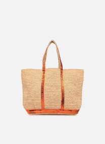 Cabas Cabas L Raphia et Paillettes femme or et bronze