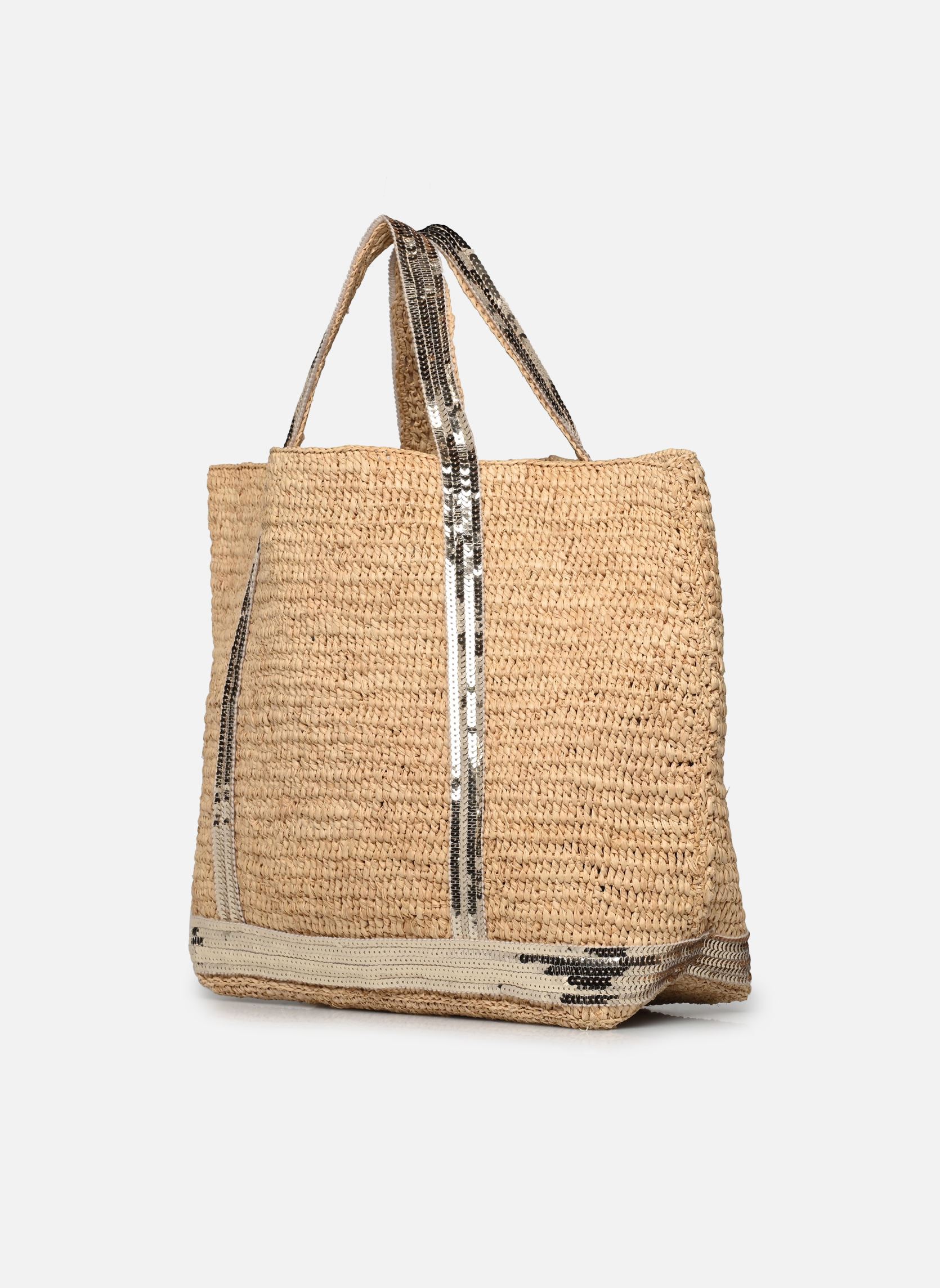 Cabas Cabas M Raphia et Paillettes femme beige Vanessa Bruno Cabas Cabas M Raphia et Paillettes femme beige OR