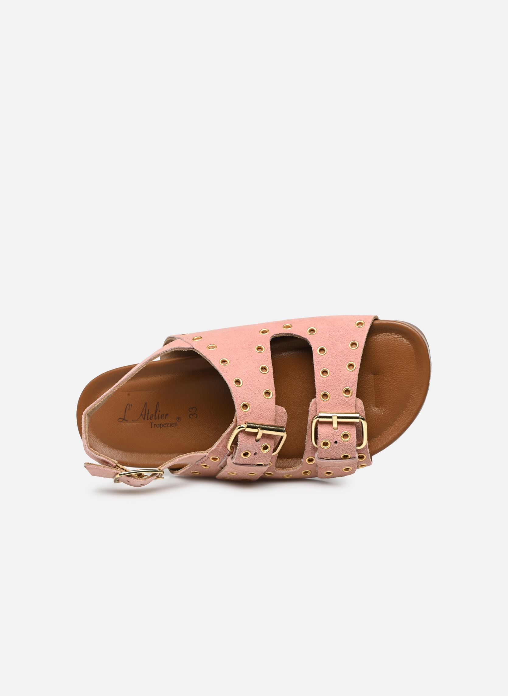 Sandalen SAATSB103E-22 mädchen rosa L'Atelier Tropézien Sandalen SAATSB103E-22 mädchen rosa SUEDE PINK
