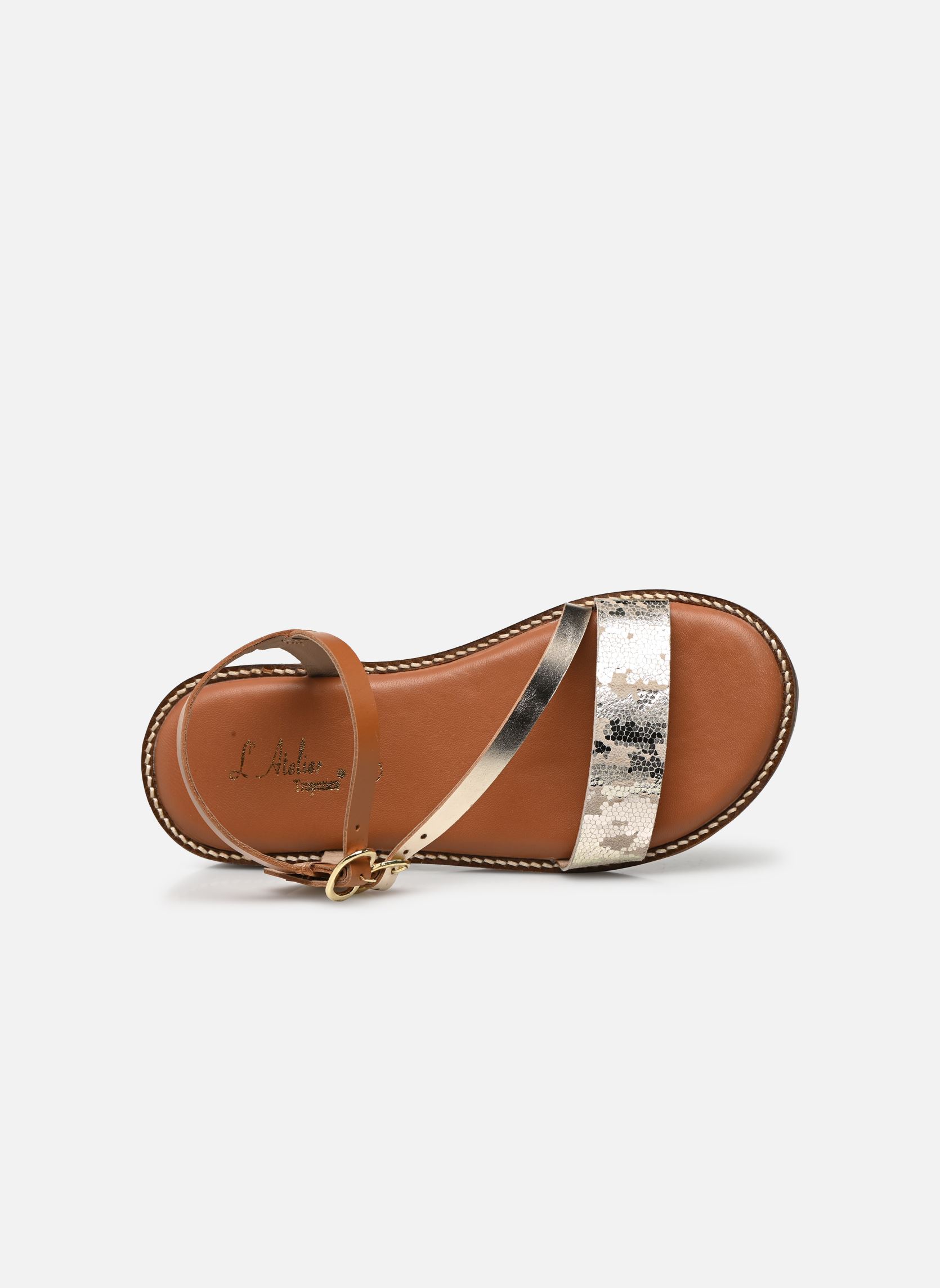 Sandales SAATSH396-22 fille argent L'Atelier Tropézien Sandales SAATSH396-22 fille argent NATURAL PLATINIUM