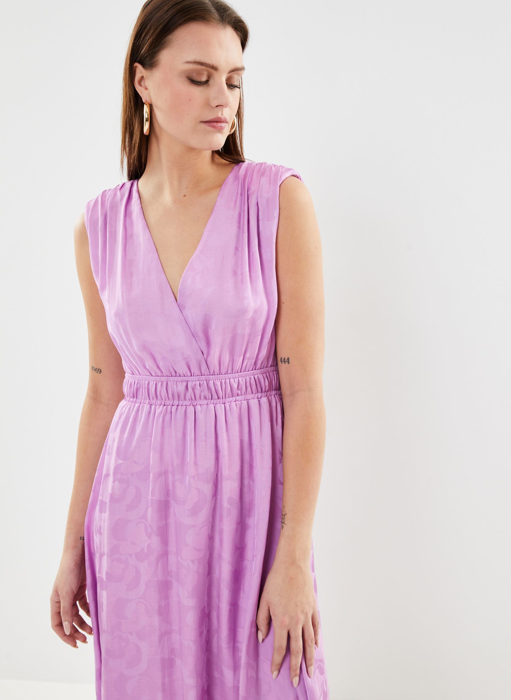 Lange jurken Cyrus dames paars Suncoo Lange jurken Cyrus dames paars MAUVE