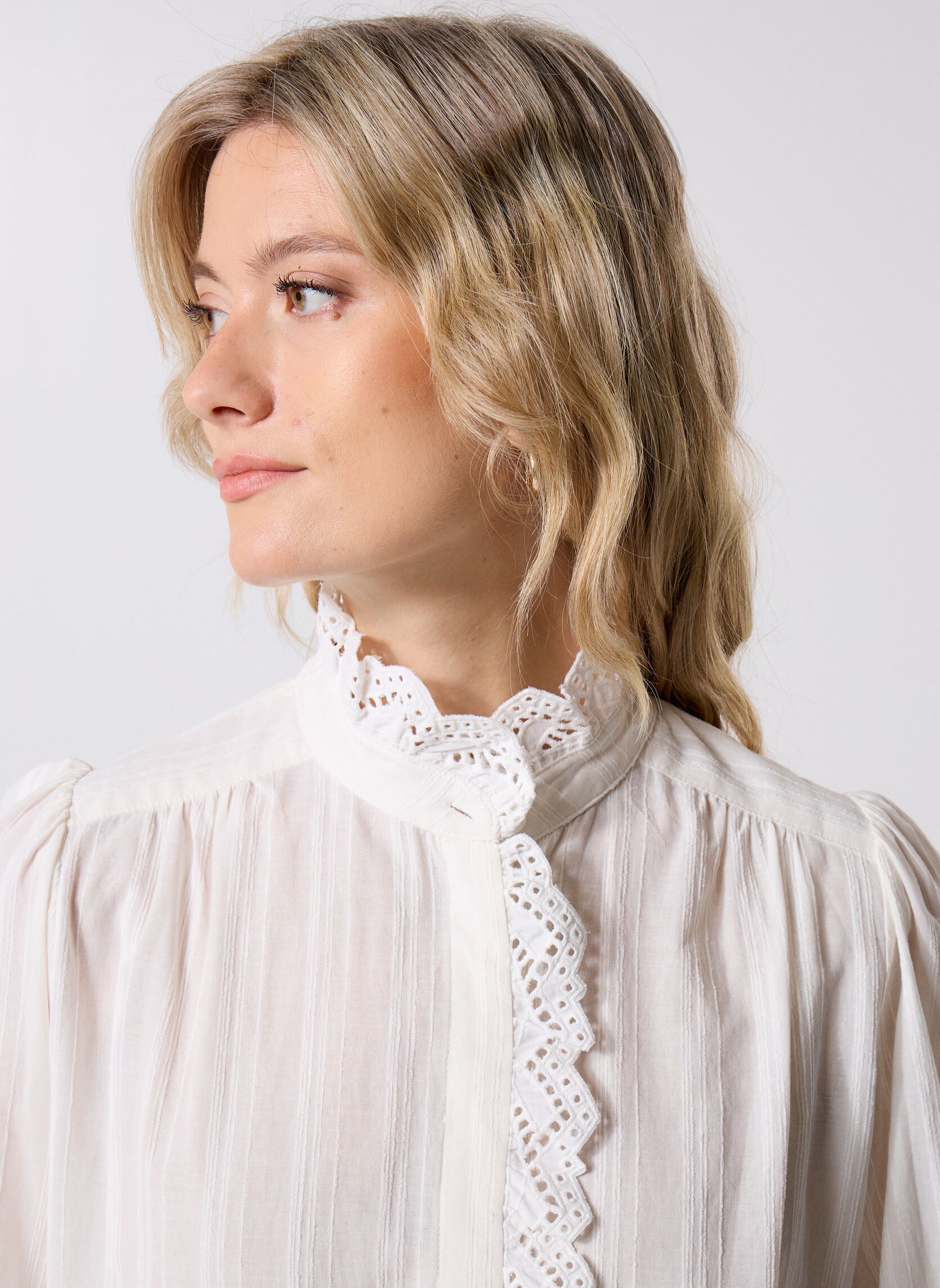 Blouses Lover dames wit Suncoo Blouses Lover dames wit BLANC CASSE