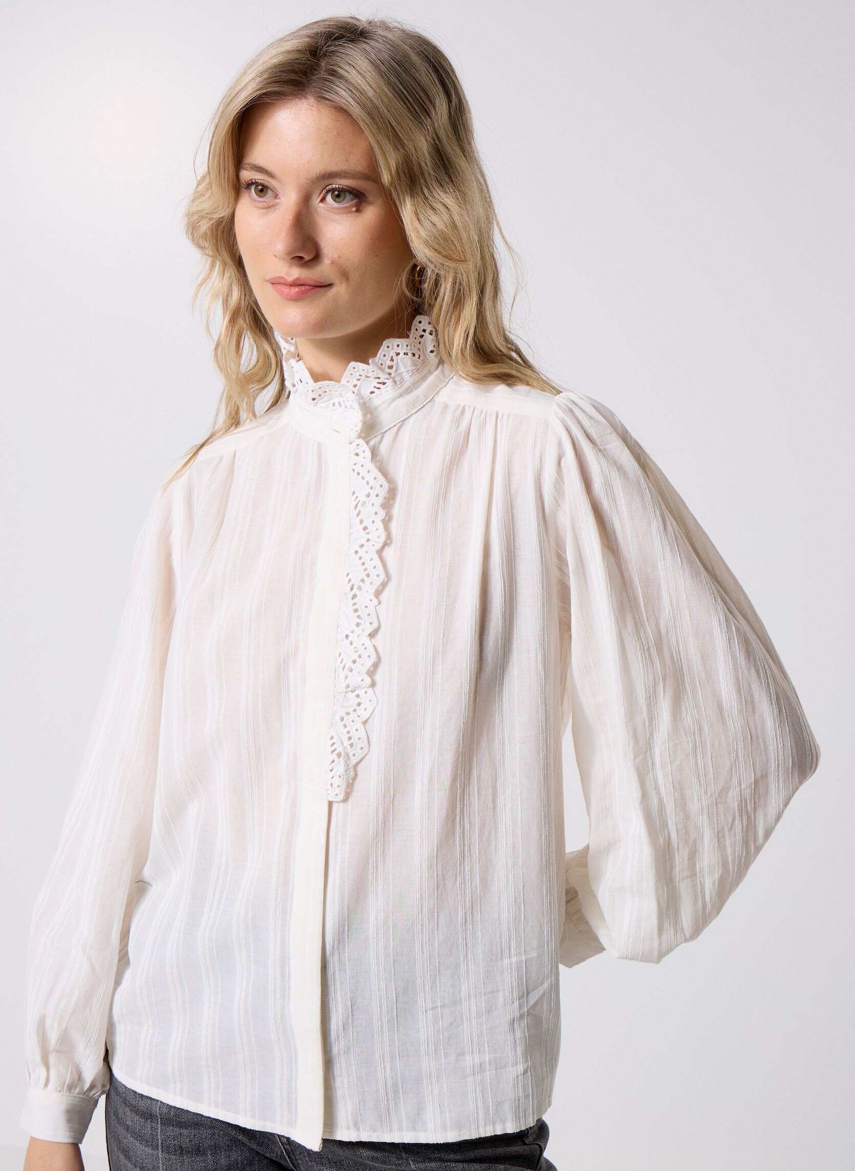 Blouses Lover dames wit Suncoo Blouses Lover dames wit BLANC CASSE