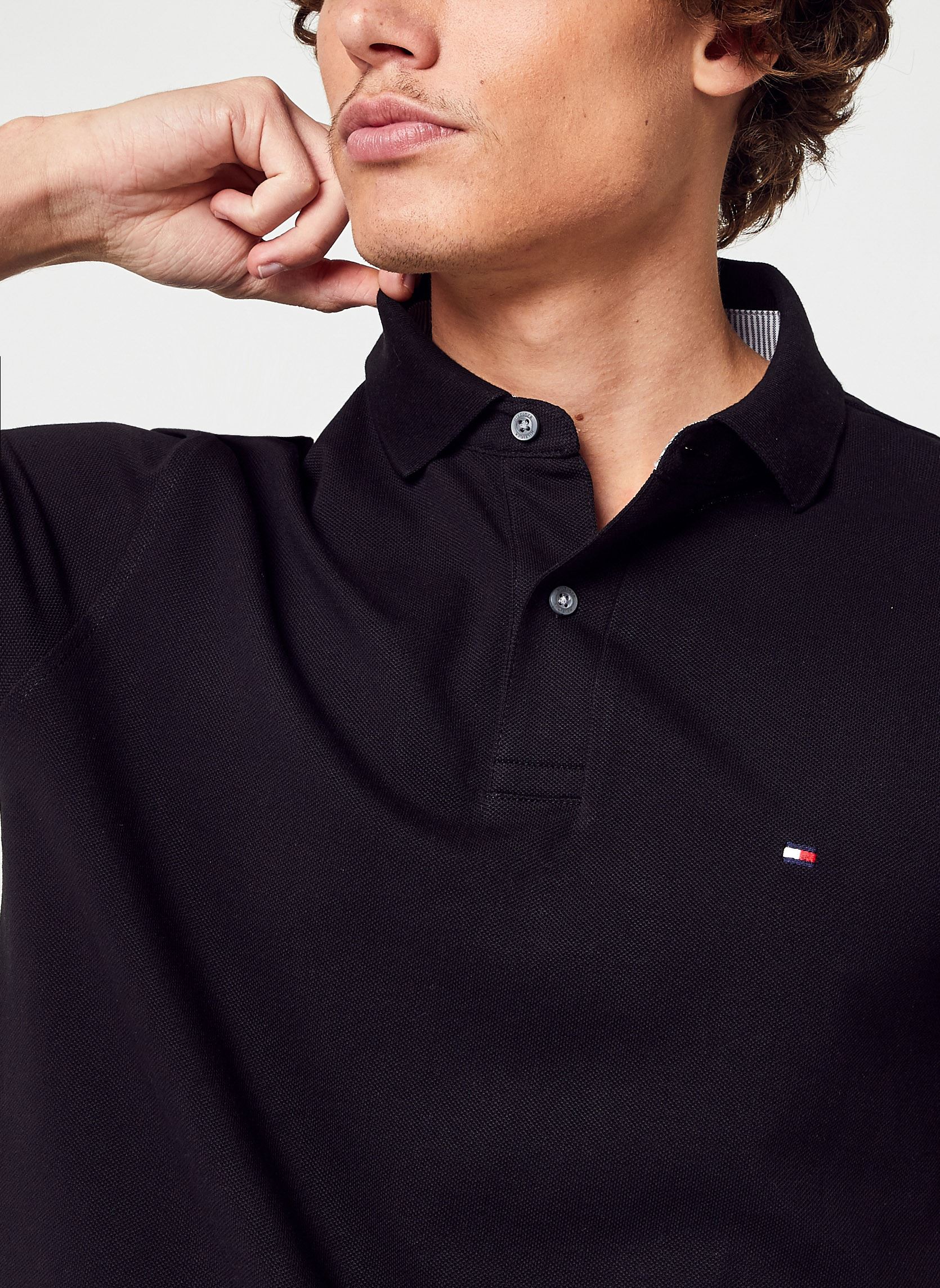 Polos 1985 Regular Polo homme noir Tommy Hilfiger Polos 1985 Regular Polo homme noir BLACK