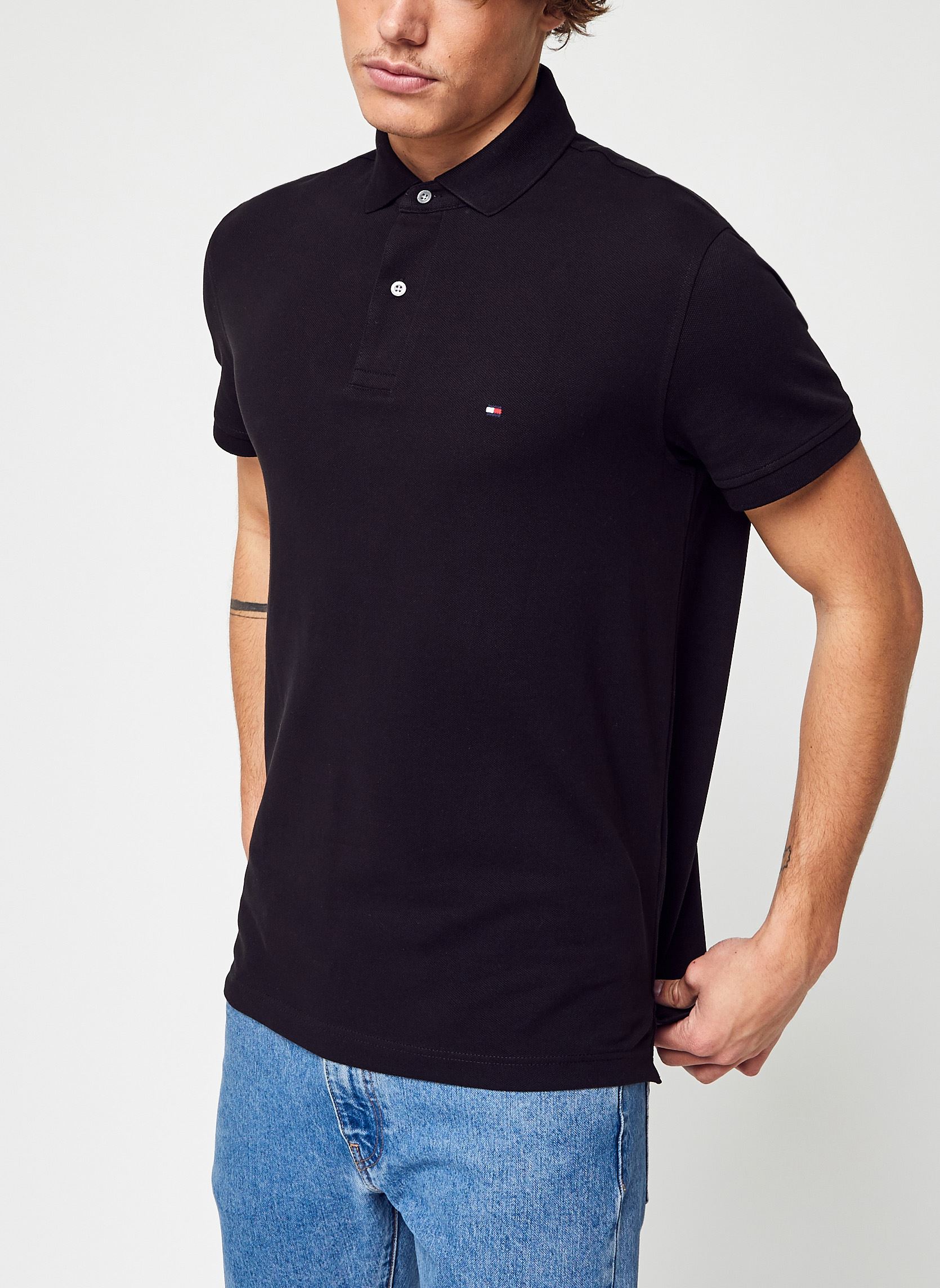 Polos 1985 Regular Polo homme noir Tommy Hilfiger Polos 1985 Regular Polo homme noir BLACK