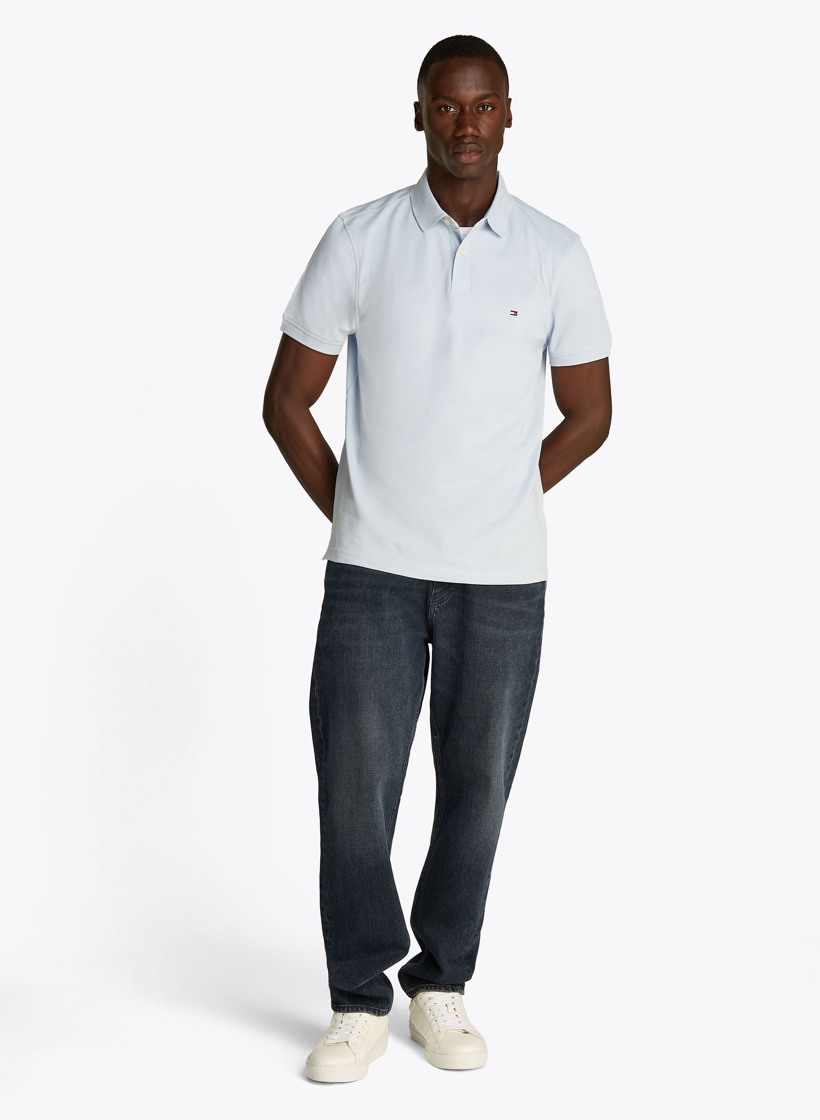 Polo's 1985 Regular Polo heren blauw Tommy Hilfiger Polo's 1985 Regular Polo heren blauw BREEZY BLUE