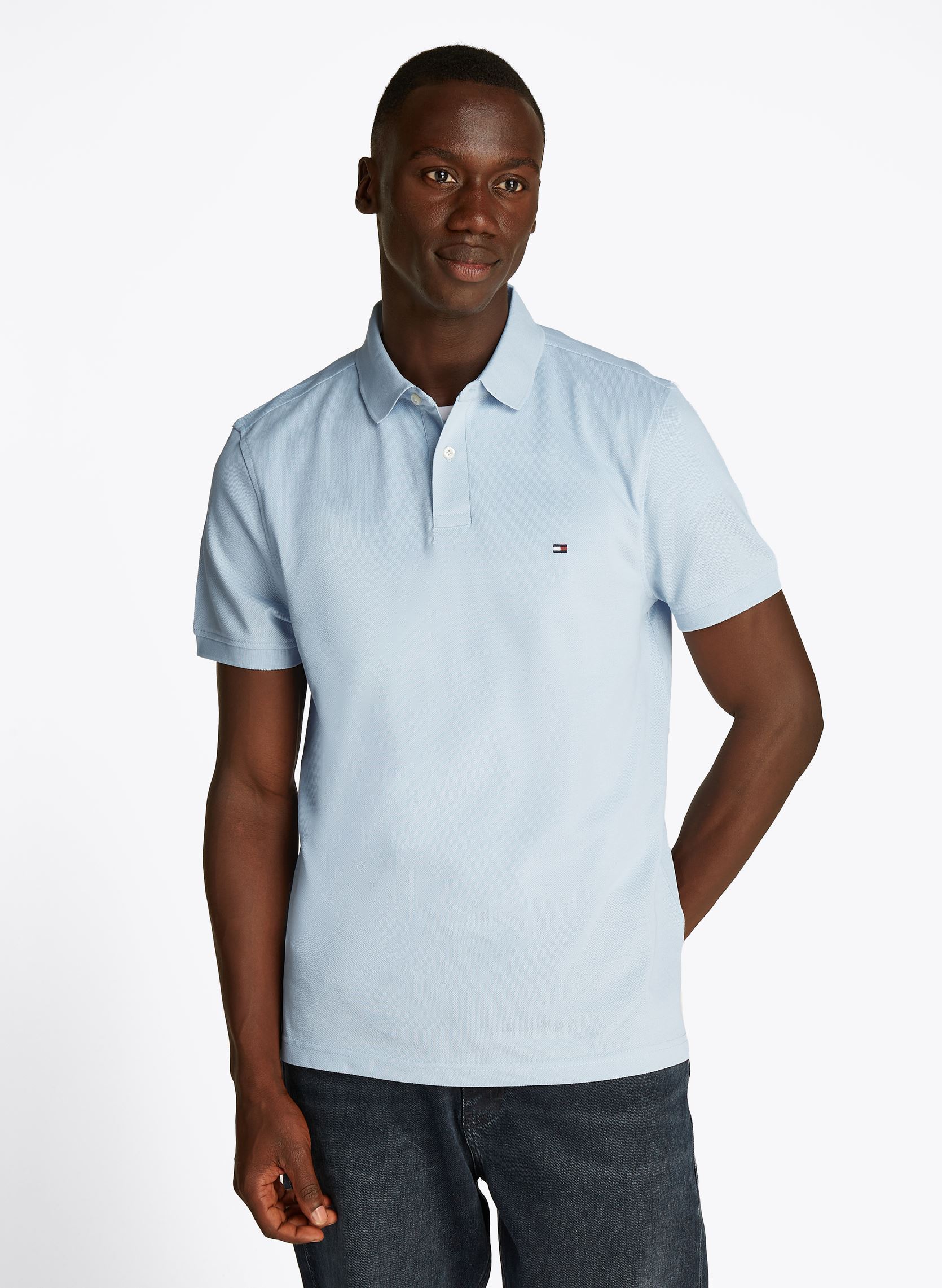 Polo's 1985 Regular Polo heren blauw Tommy Hilfiger Polo's 1985 Regular Polo heren blauw BREEZY BLUE