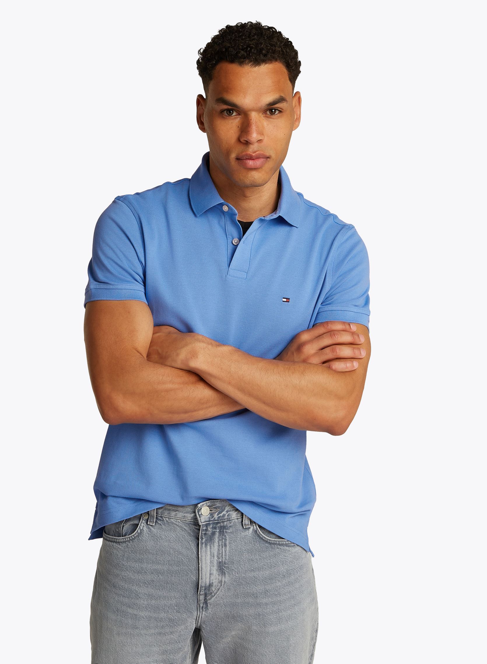 Polos 1985 Regular Polo homme bleu Tommy Hilfiger Polos 1985 Regular Polo homme bleu BLUE SPELL