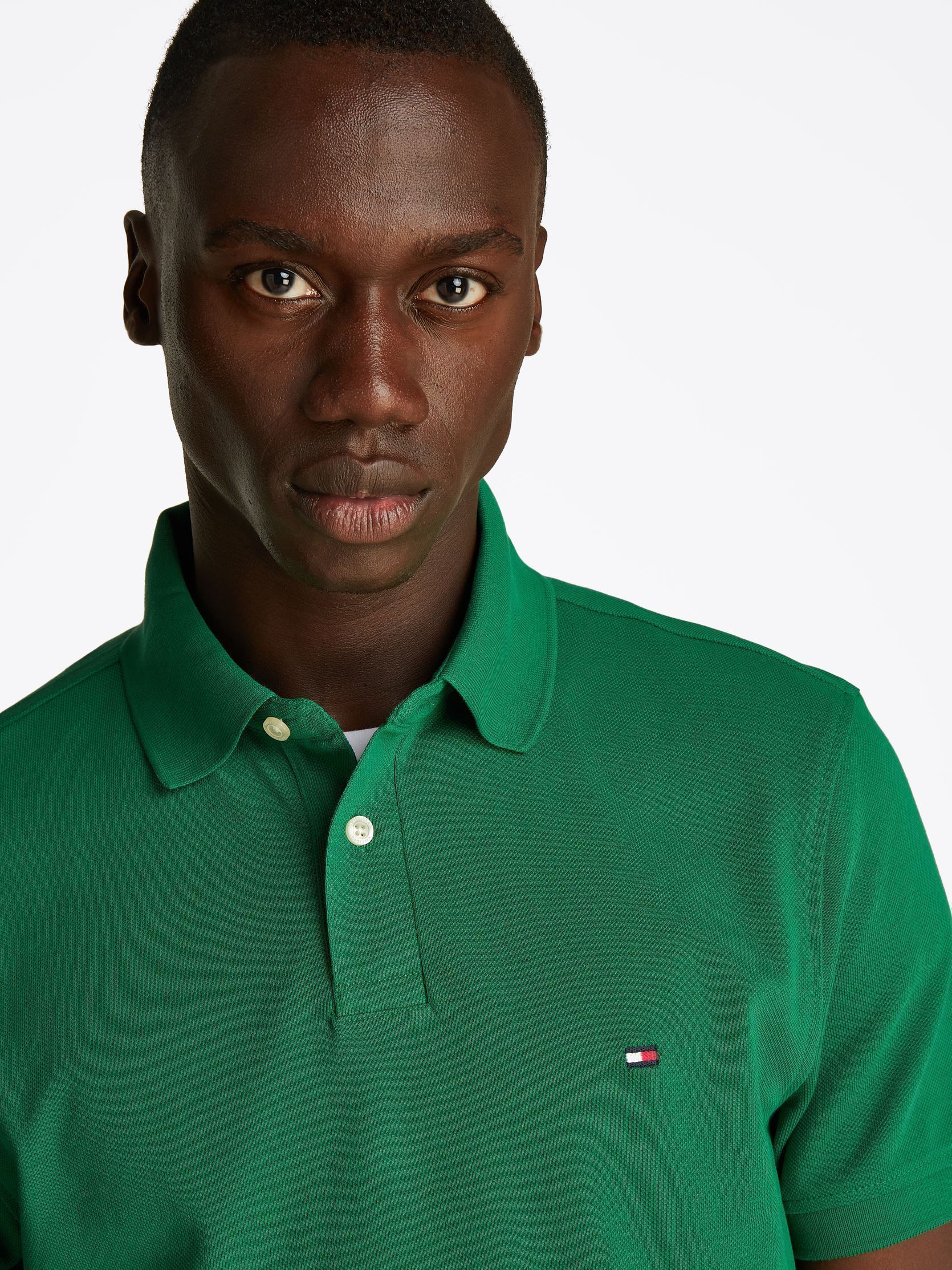 Polos 1985 Regular Polo homme vert Tommy Hilfiger Polos 1985 Regular Polo homme vert NOUVEAU GREEN