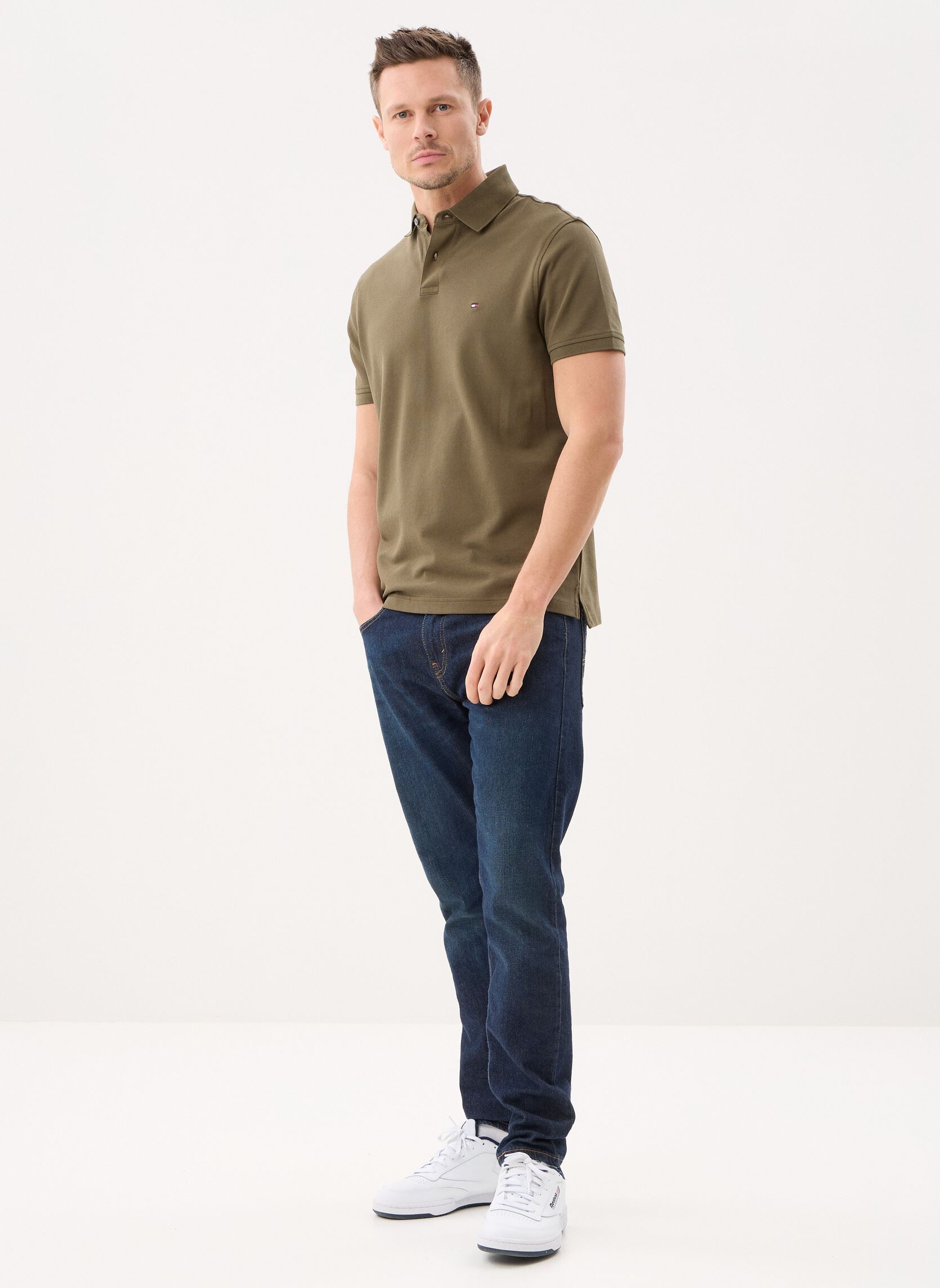 Polos 1985 Regular Polo homme vert Tommy Hilfiger Polos 1985 Regular Polo homme vert PLATINUM OLIVE
