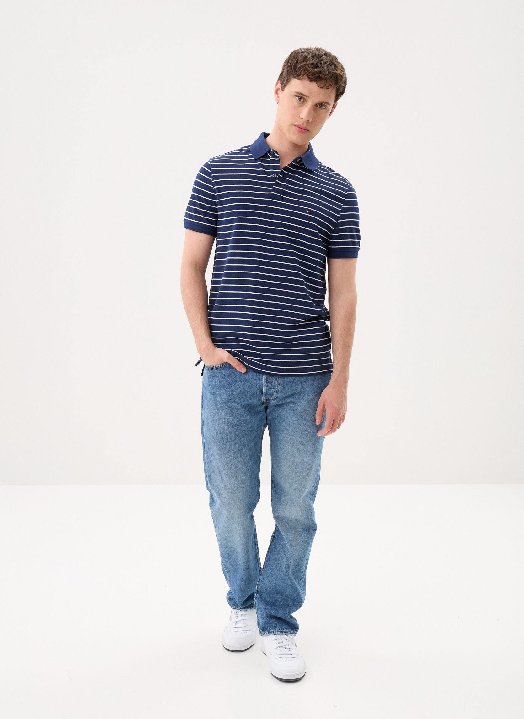 Poloshirts 1985 Regular Polo herren blau Tommy Hilfiger Poloshirts 1985 Regular Polo herren blau CARBON NAVY / IVORY PETAL