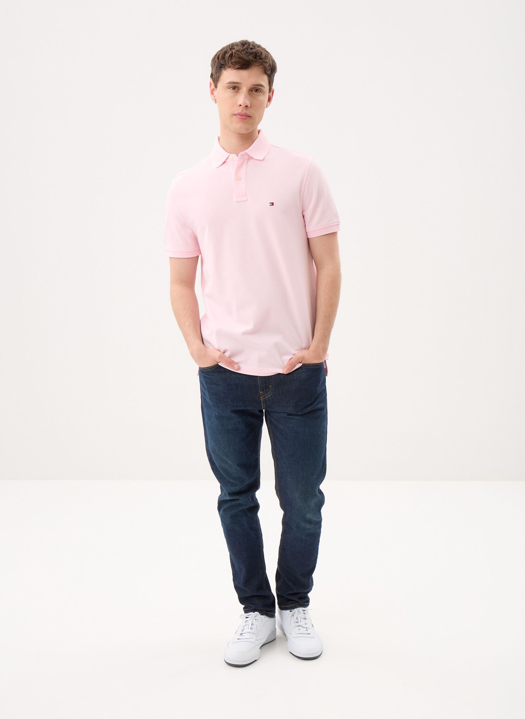 Polos 1985 Regular Polo homme rose Tommy Hilfiger Polos 1985 Regular Polo homme rose PINK LILY