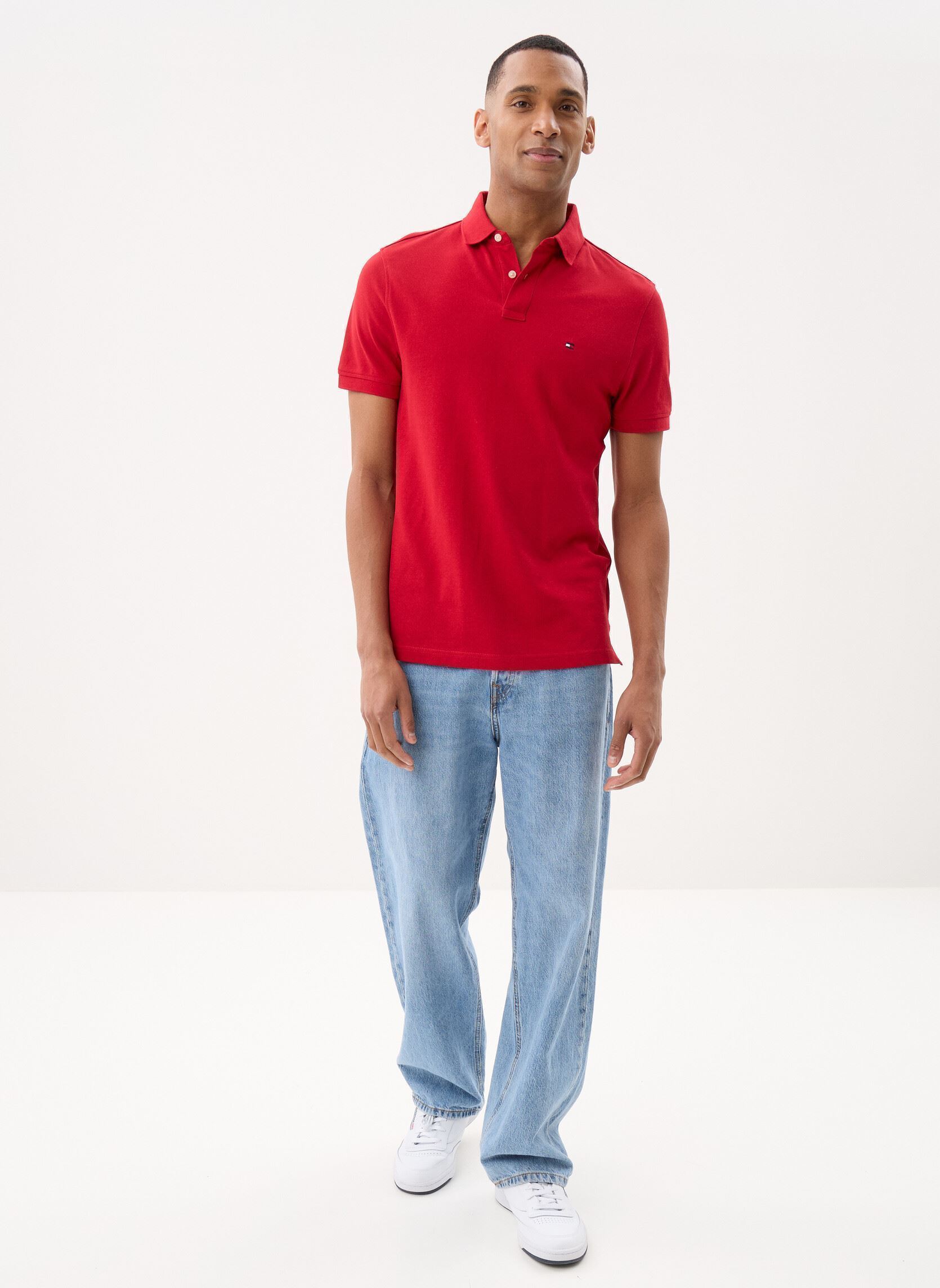Polo's 1985 Regular Polo heren rood Tommy Hilfiger Polo's 1985 Regular Polo heren rood MEDIUM RED