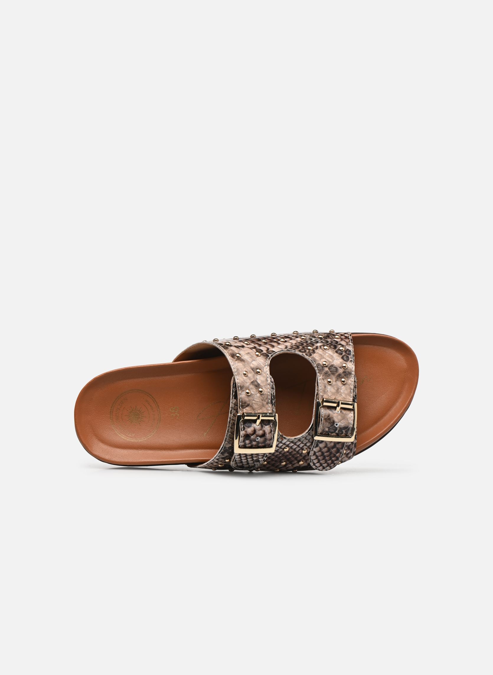 Mules SAATCHV8970-22 femme marron L'Atelier Tropézien Mules SAATCHV8970-22 femme marron BROWN SNAKE