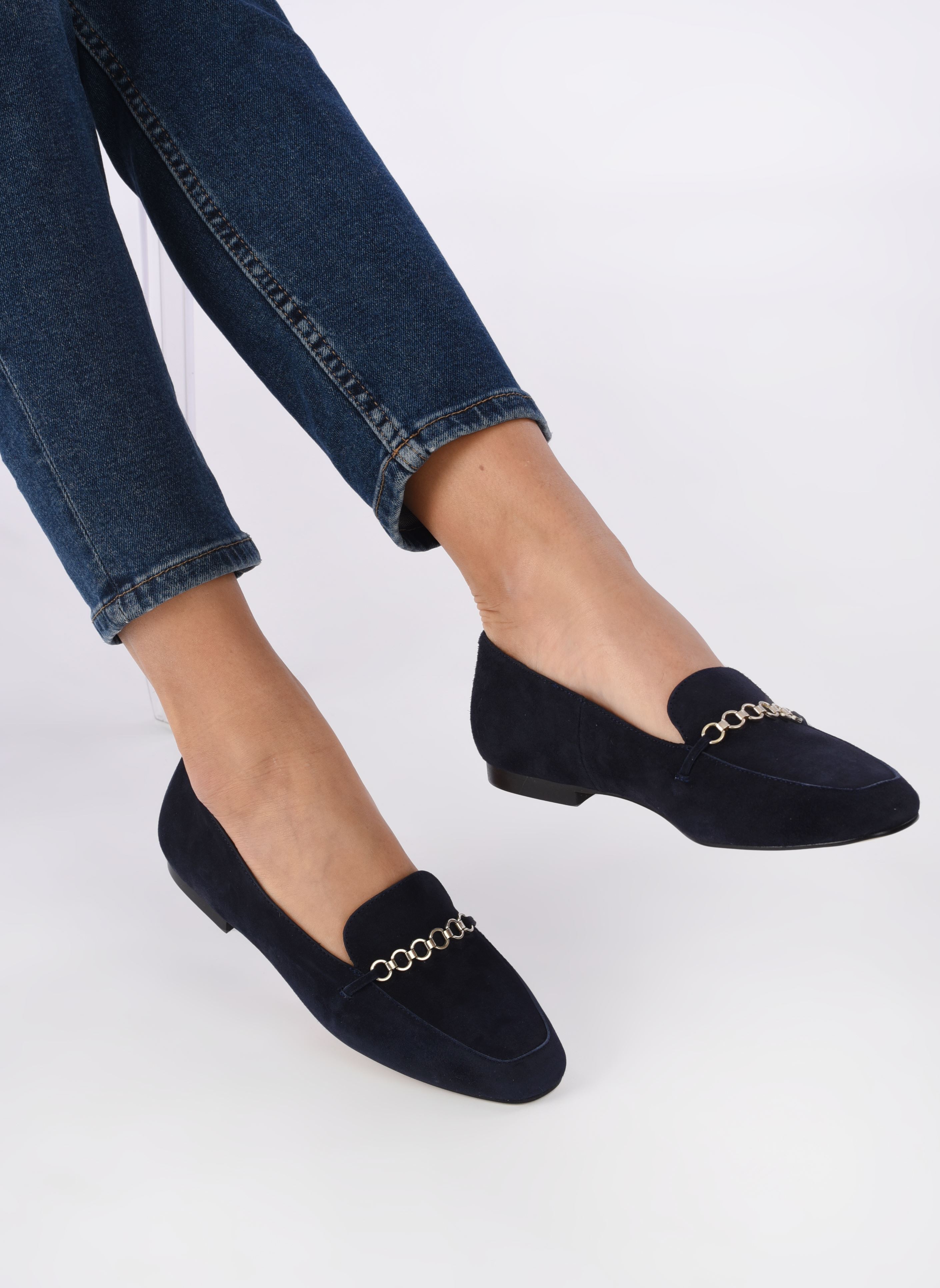Loafer Sue damen blau Georgia Rose Loafer Sue damen blau Marine