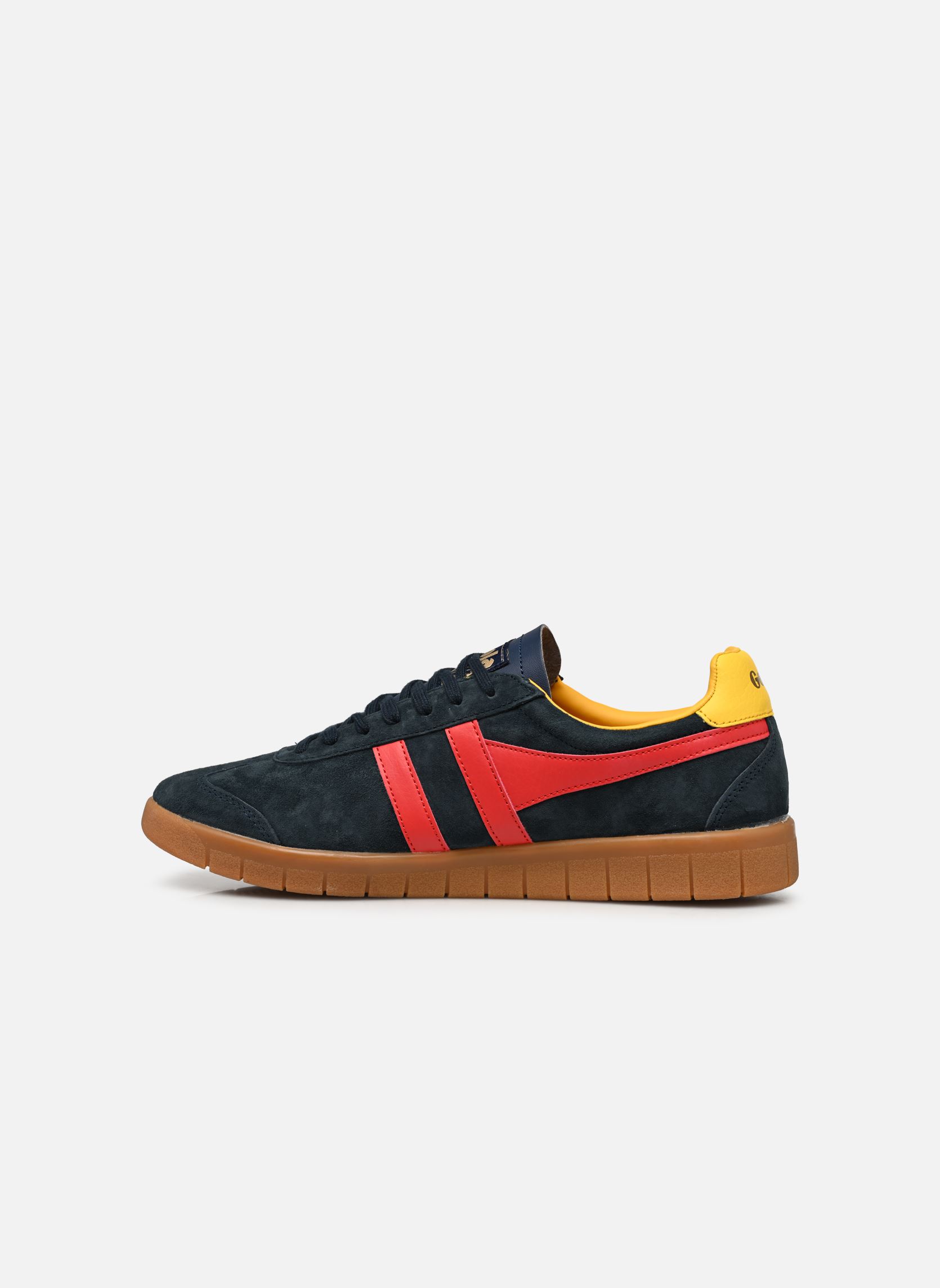 Niedrige Sneaker Hurricane Suede herren blau Gola Niedrige Sneaker Hurricane Suede herren blau NAVY/RED/SUN/GUM
