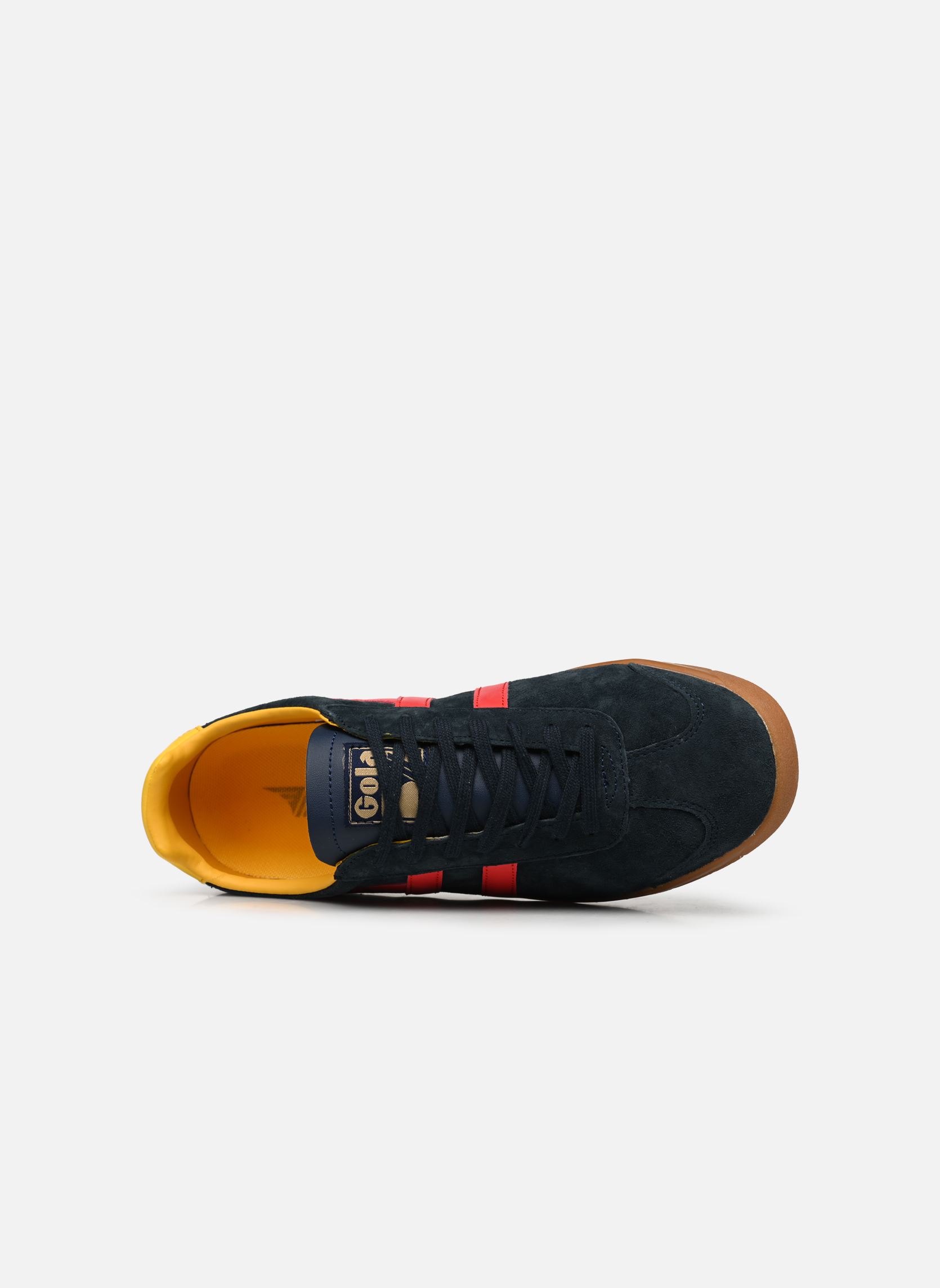Niedrige Sneaker Hurricane Suede herren blau Gola Niedrige Sneaker Hurricane Suede herren blau NAVY/RED/SUN/GUM