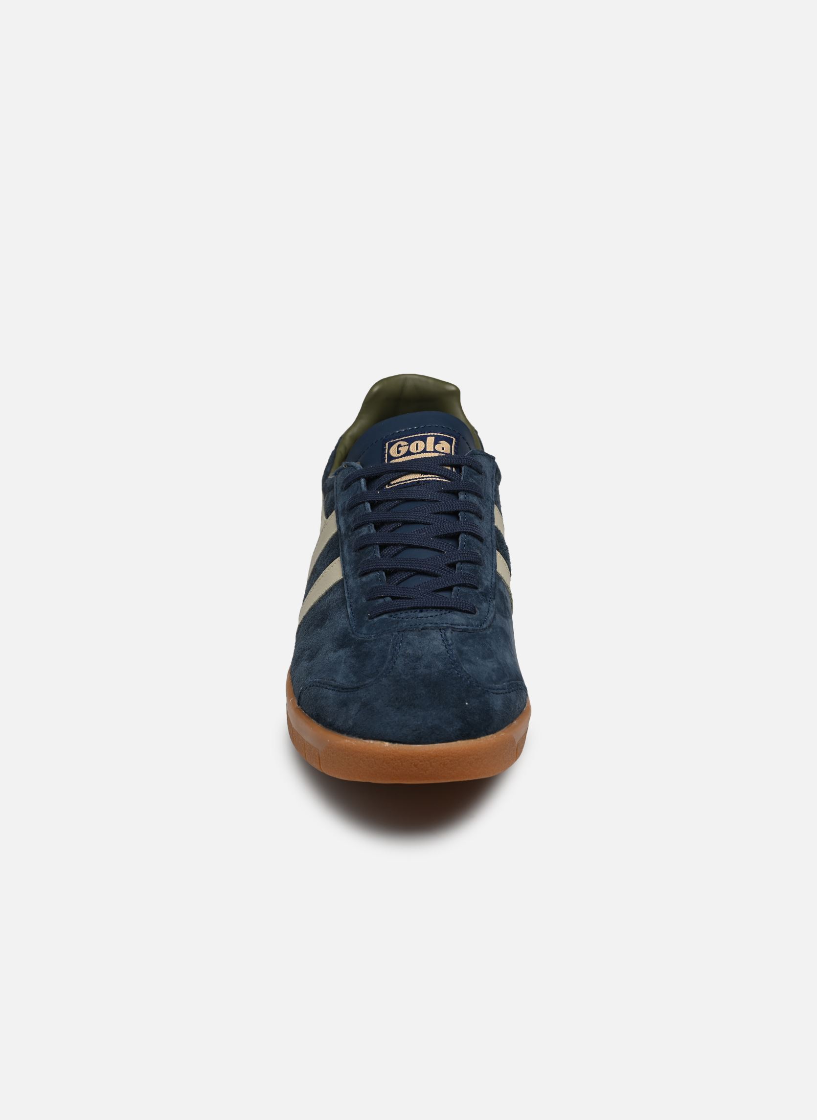 Niedrige Sneaker Hurricane Suede herren blau Gola Niedrige Sneaker Hurricane Suede herren blau Navy/Feather Grey/Khaki/Gum