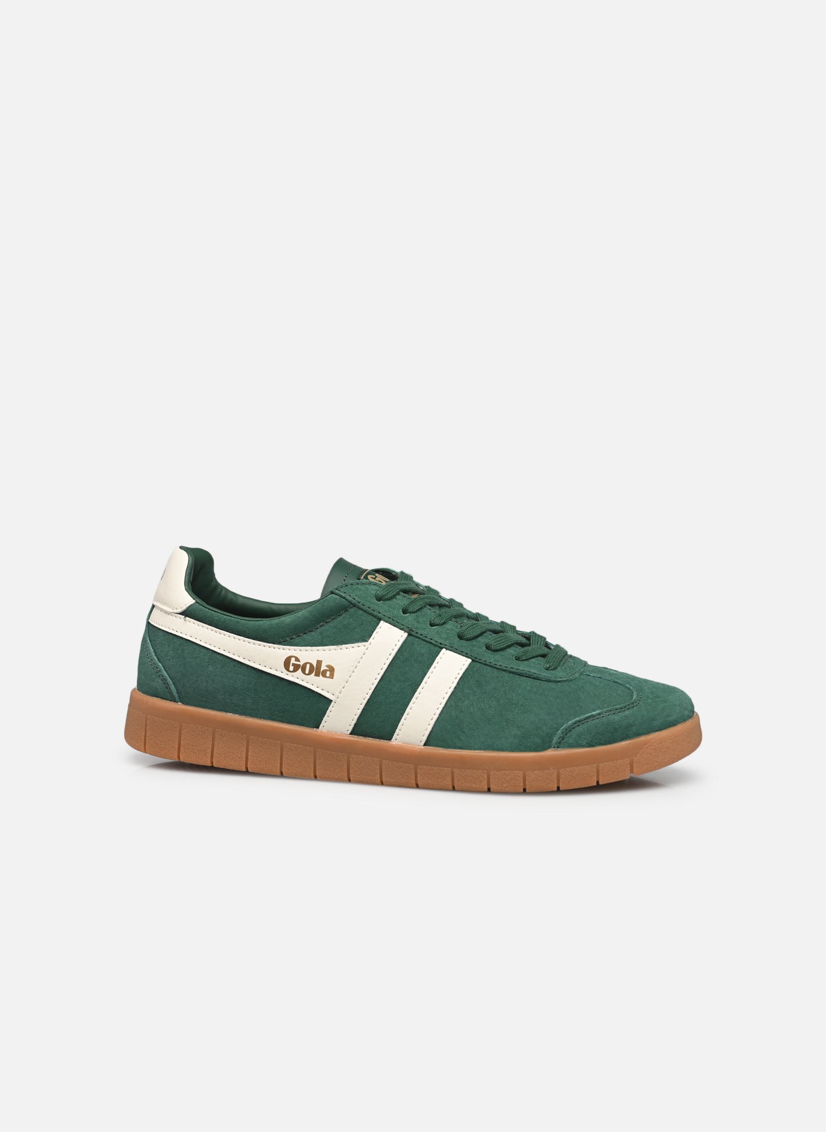 Baskets basses Hurricane Suede homme vert Gola Baskets basses Hurricane Suede homme vert EVERGREEN/OFF WHITE/GUM