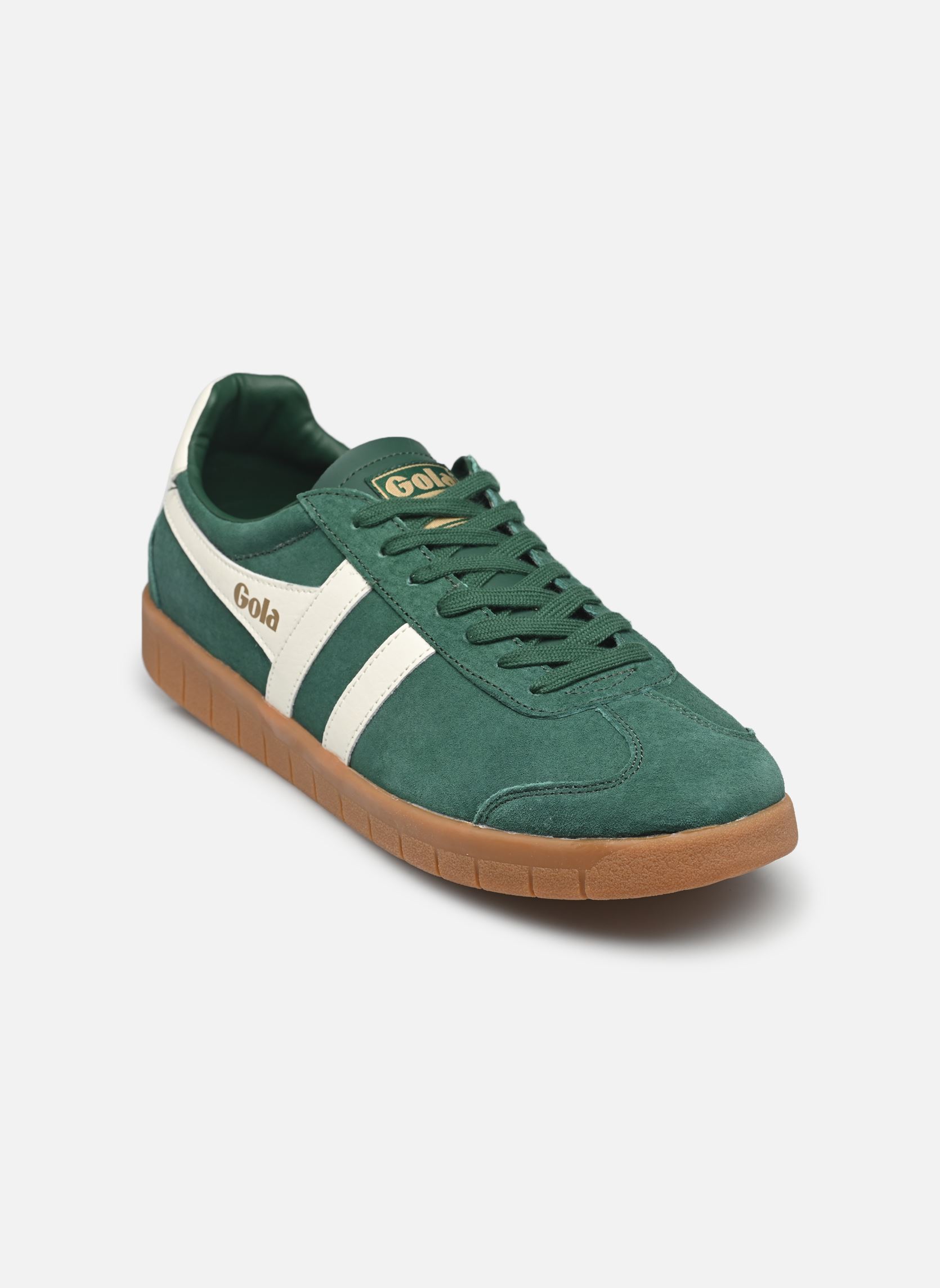 Baskets basses Hurricane Suede homme vert Gola Baskets basses Hurricane Suede homme vert EVERGREEN/OFF WHITE/GUM