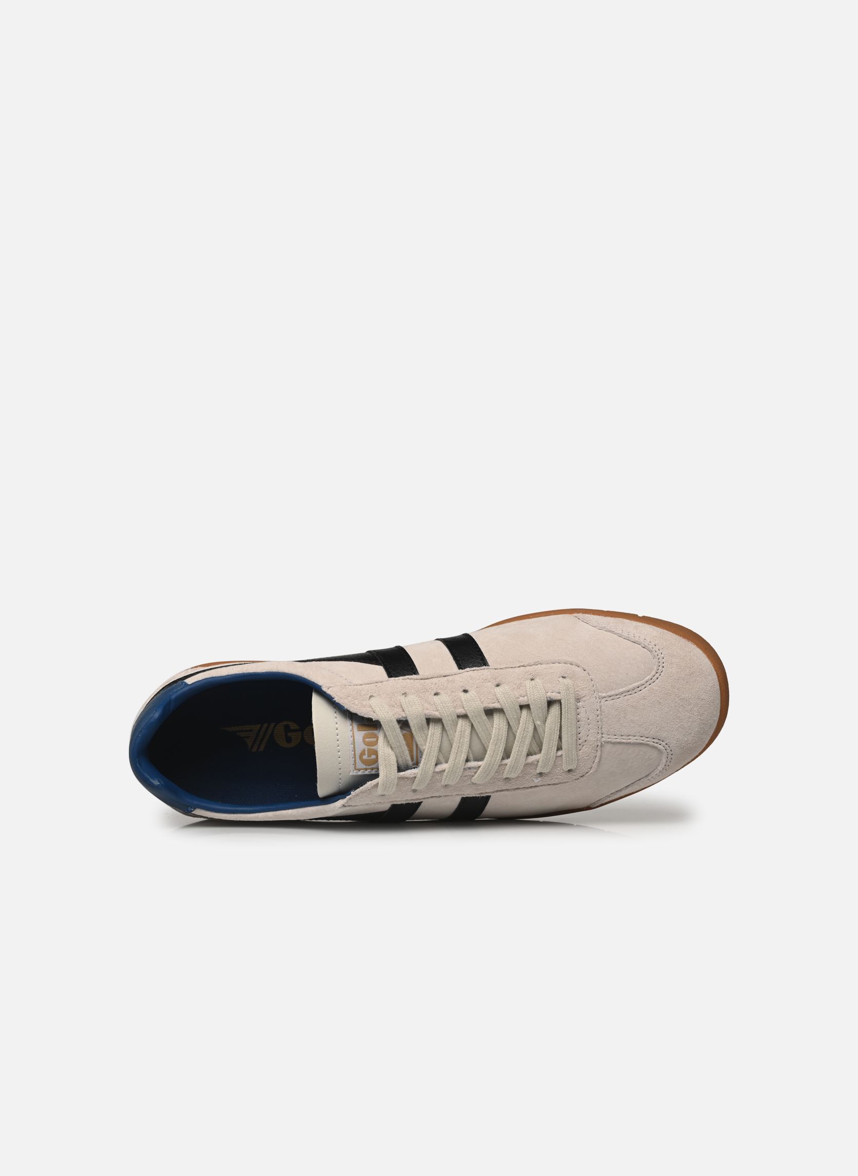 Niedrige Sneaker Hurricane Suede herren weiß Gola Niedrige Sneaker Hurricane Suede herren weiß Off White/Black/Marine Blue/Gu