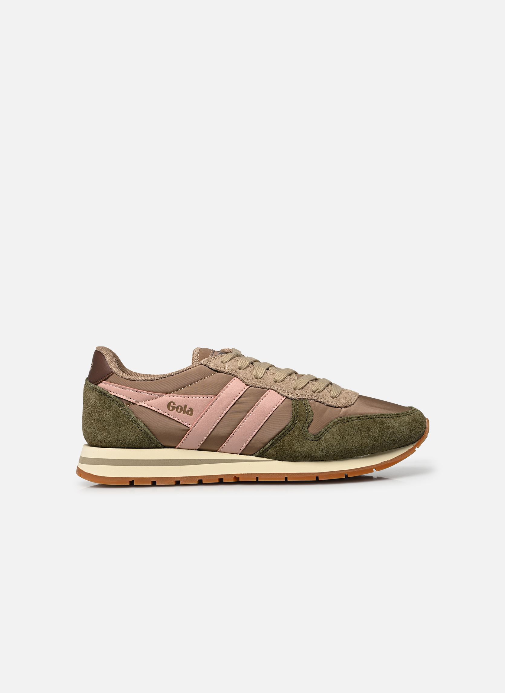 Niedrige Sneaker Daytona Chute damen grün Gola Niedrige Sneaker Daytona Chute damen grün CAPPUCCINO/KHAKI/PEARL PINK