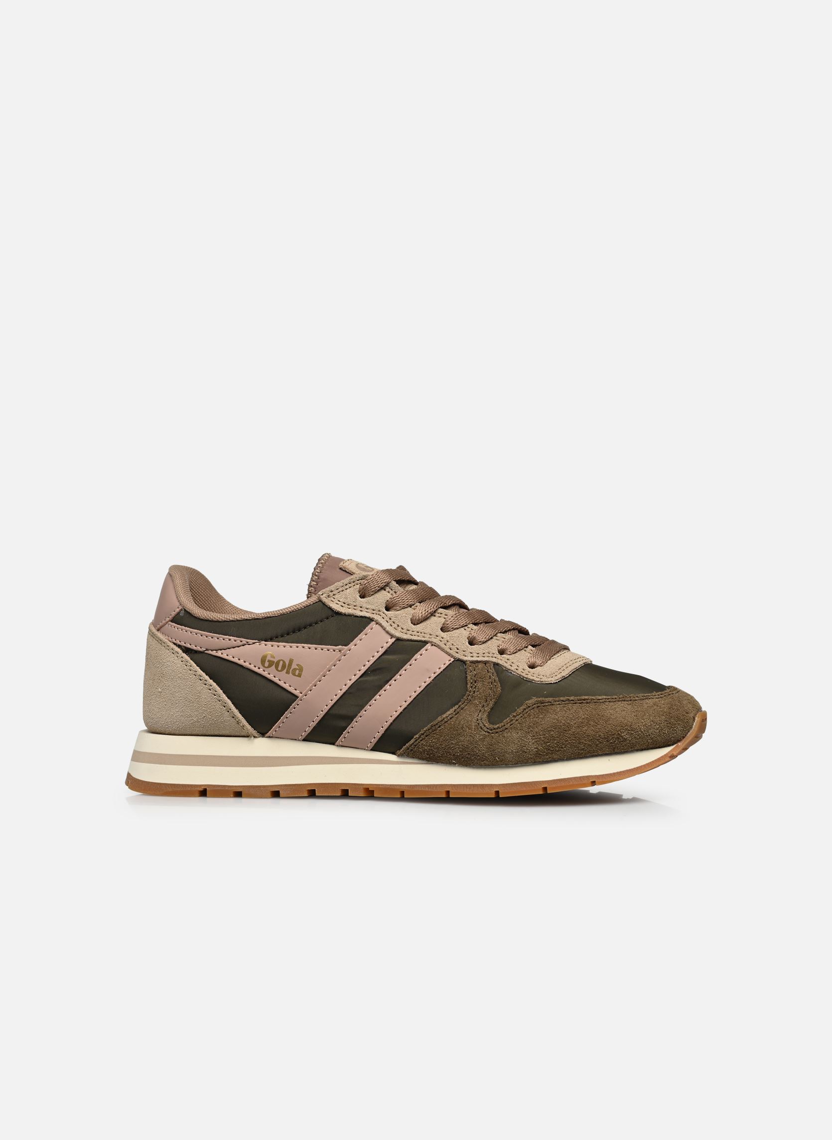 Baskets basses Daytona Chute femme vert Gola Baskets basses Daytona Chute femme vert KHAKI/CAPPUCCINO/CORAL PNK