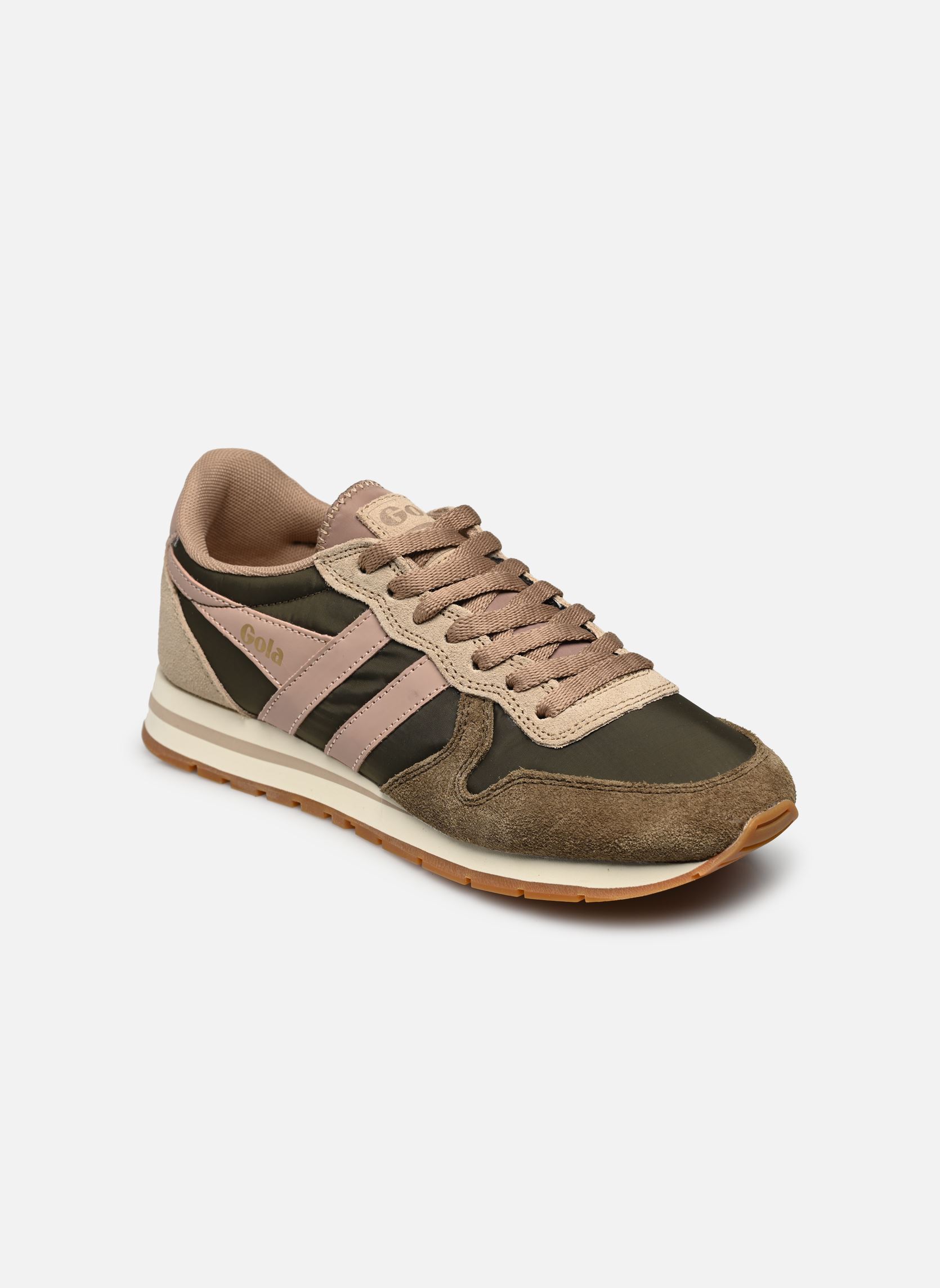 Baskets basses Daytona Chute femme vert Gola Baskets basses Daytona Chute femme vert KHAKI/CAPPUCCINO/CORAL PNK