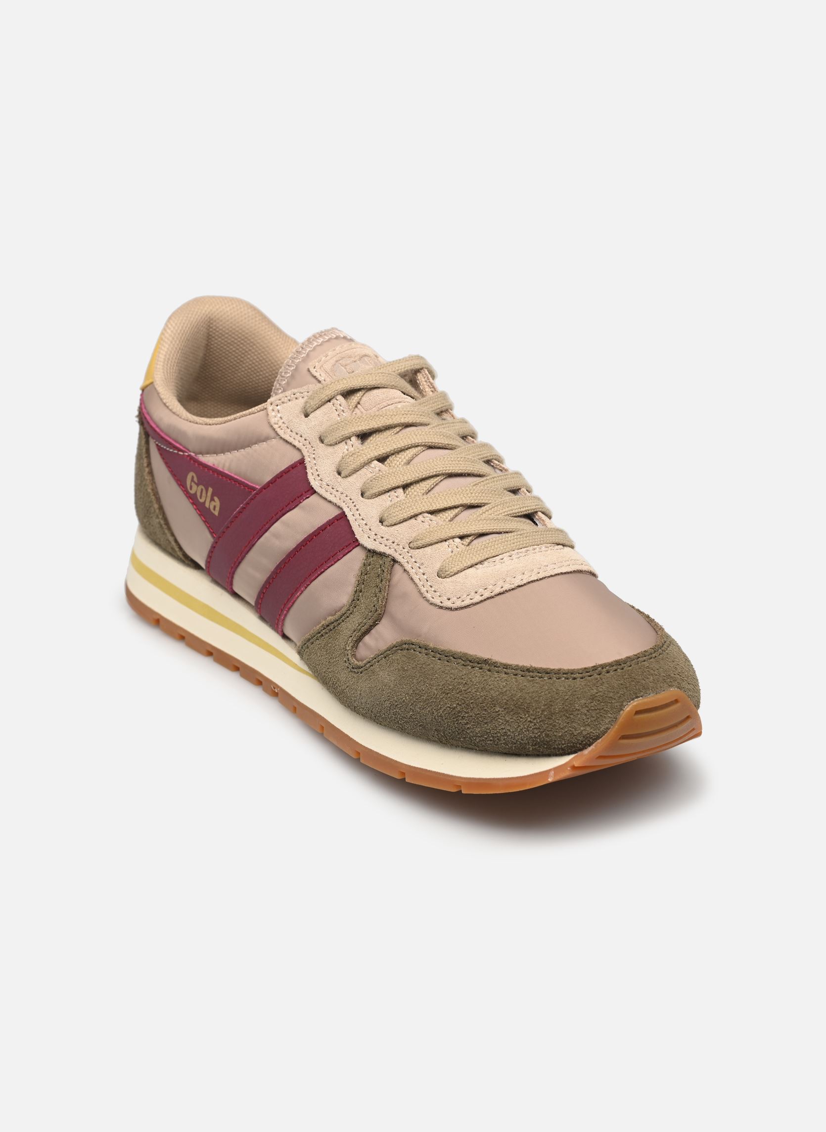 Niedrige Sneaker Daytona Chute damen mehrfarbig Gola Niedrige Sneaker Daytona Chute damen mehrfarbig BONE/KHAKI/CERISE