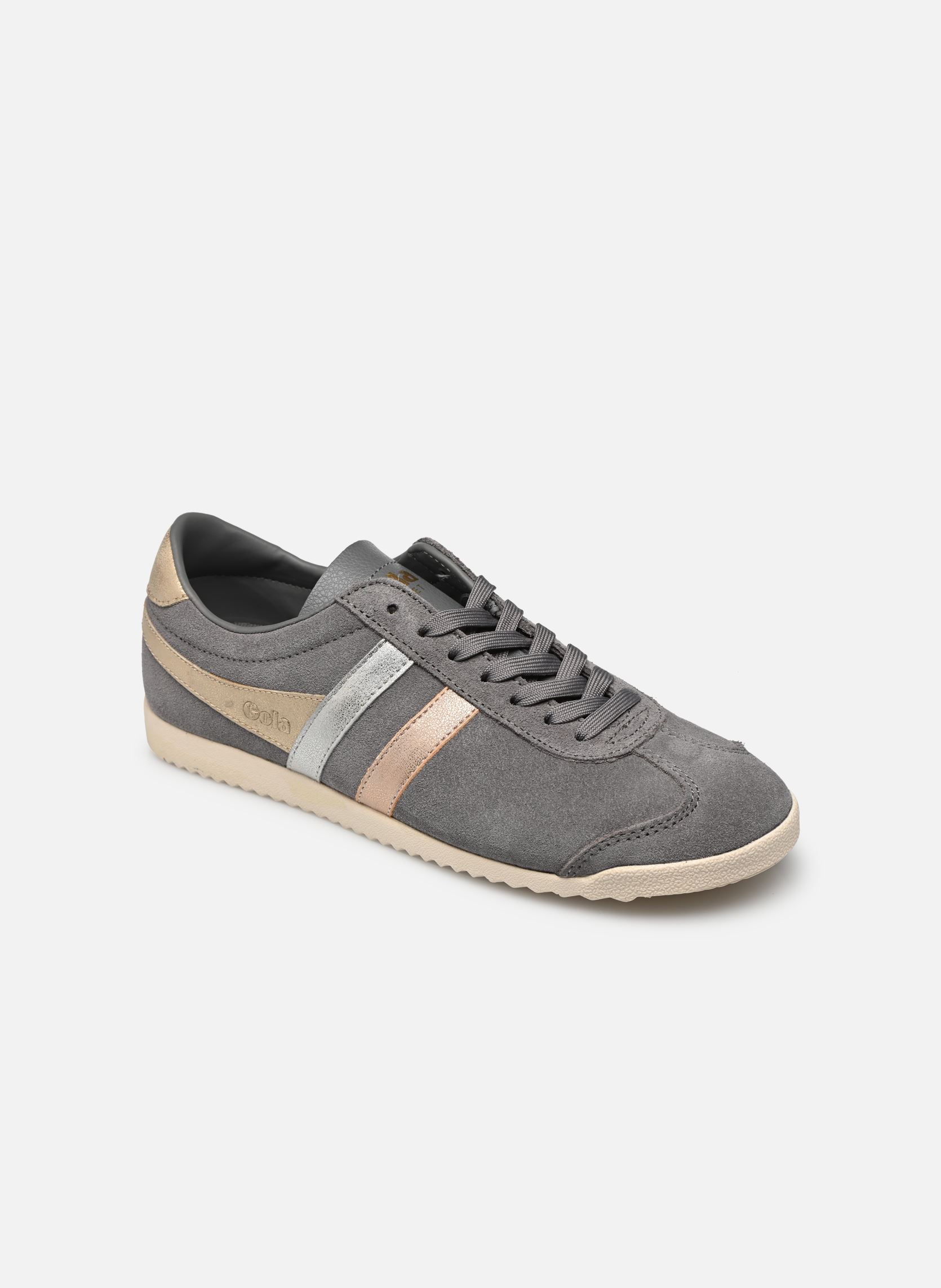 Niedrige Sneaker Bullet Mirror Trident damen grau Gola Niedrige Sneaker Bullet Mirror Trident damen grau Ash/Silver/Gold