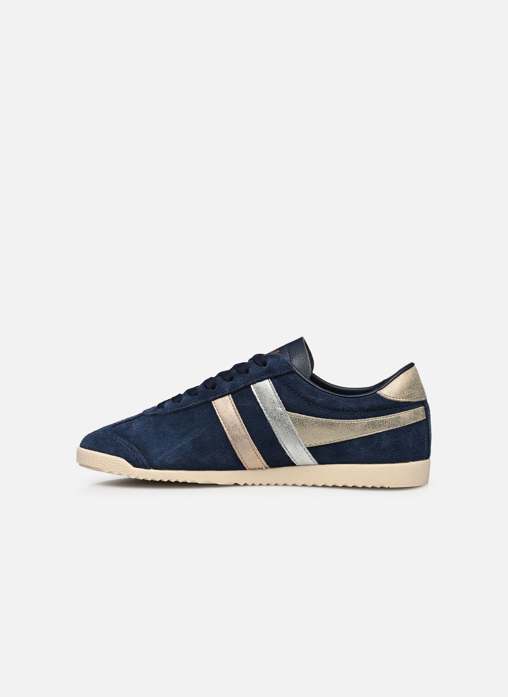 Niedrige Sneaker Bullet Mirror Trident damen blau Gola Niedrige Sneaker Bullet Mirror Trident damen blau NAVY/SILVER/GOLD