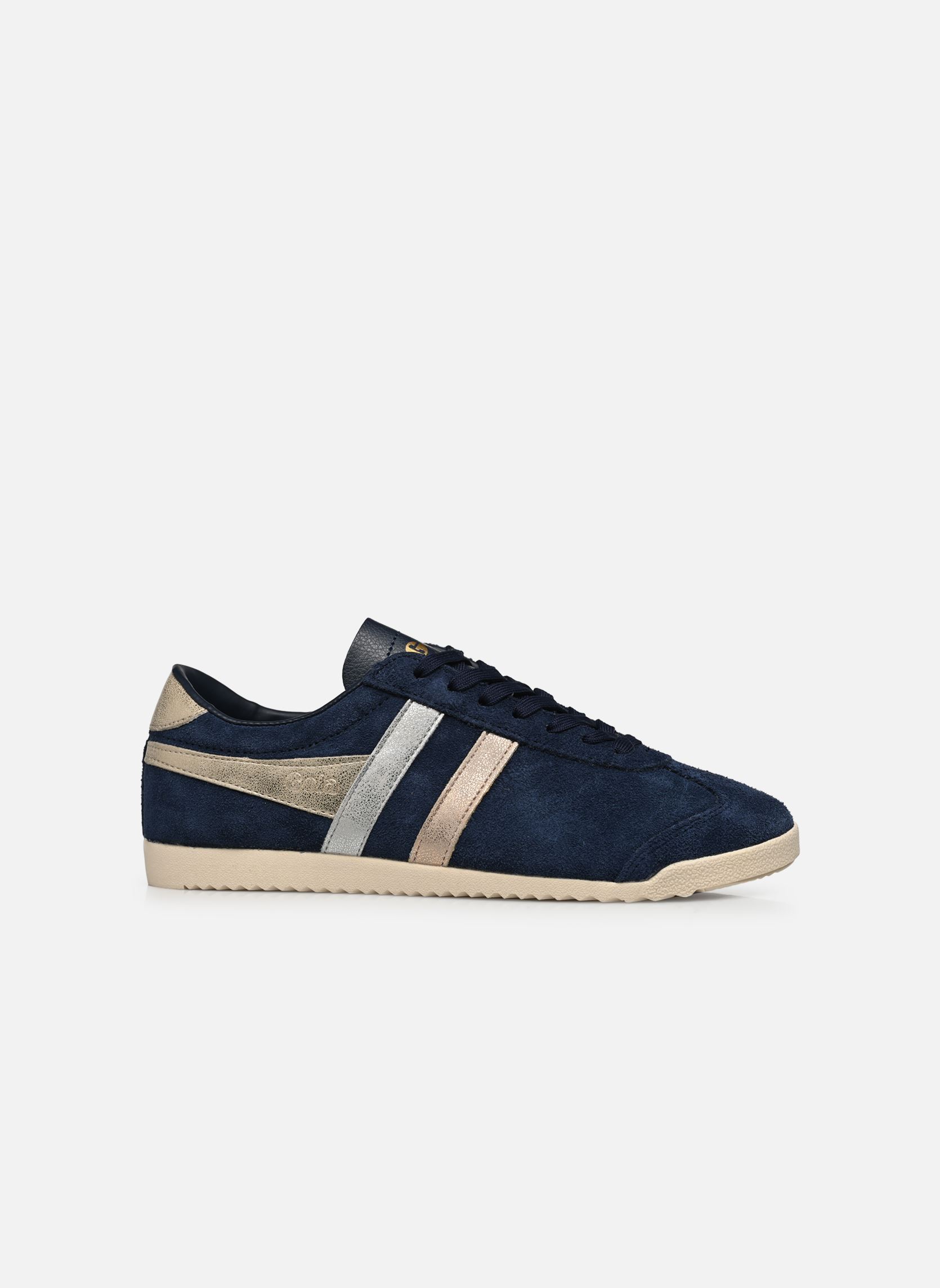 Niedrige Sneaker Bullet Mirror Trident damen blau Gola Niedrige Sneaker Bullet Mirror Trident damen blau NAVY/SILVER/GOLD
