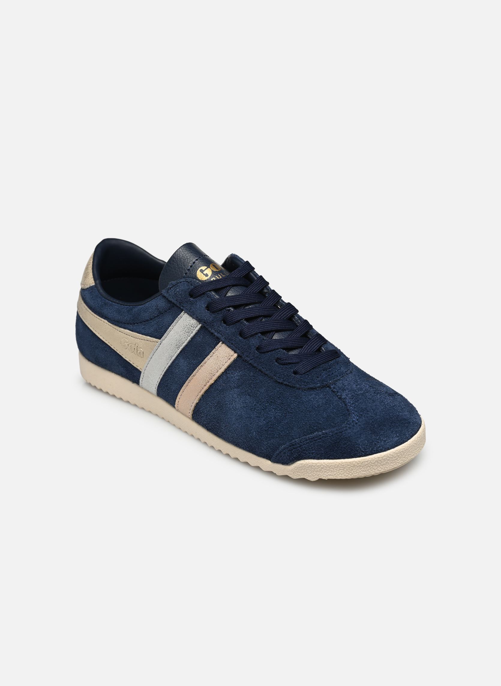 Niedrige Sneaker Bullet Mirror Trident damen blau Gola Niedrige Sneaker Bullet Mirror Trident damen blau NAVY/SILVER/GOLD