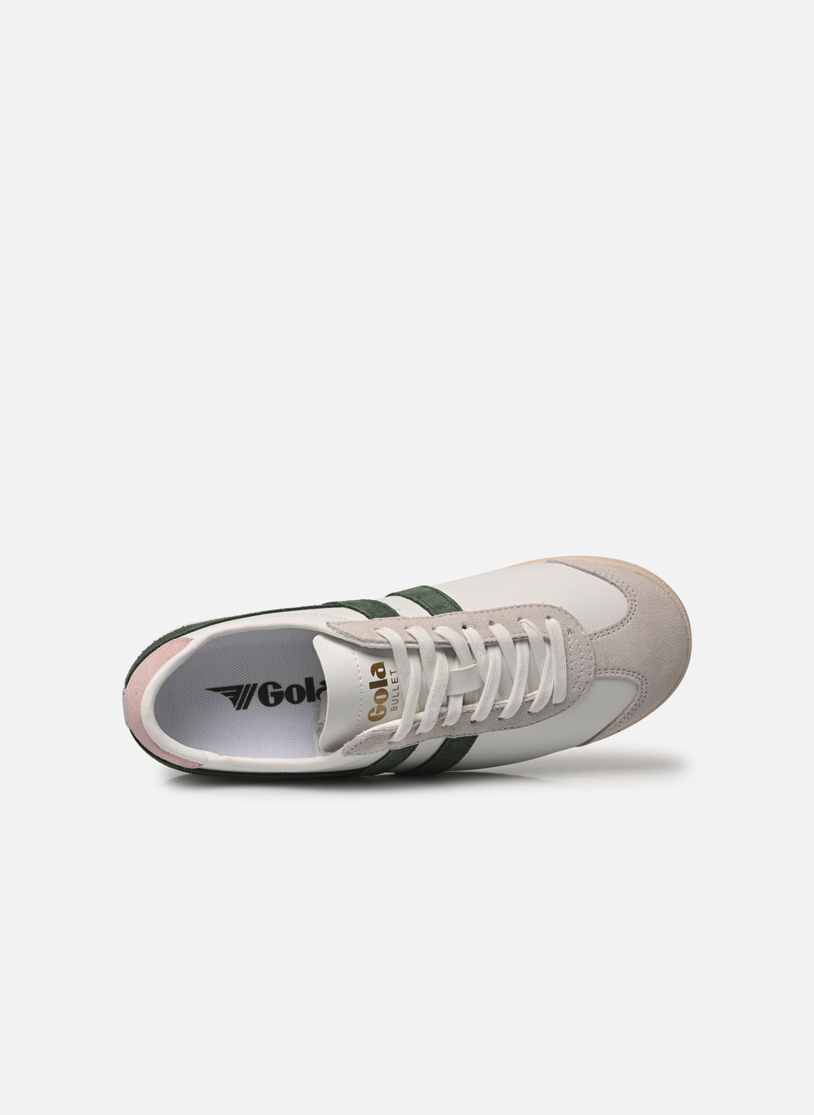 Niedrige Sneaker Bullet Pure damen weiß Gola Niedrige Sneaker Bullet Pure damen weiß WHITE/EVERGREEN/CHALK PINK