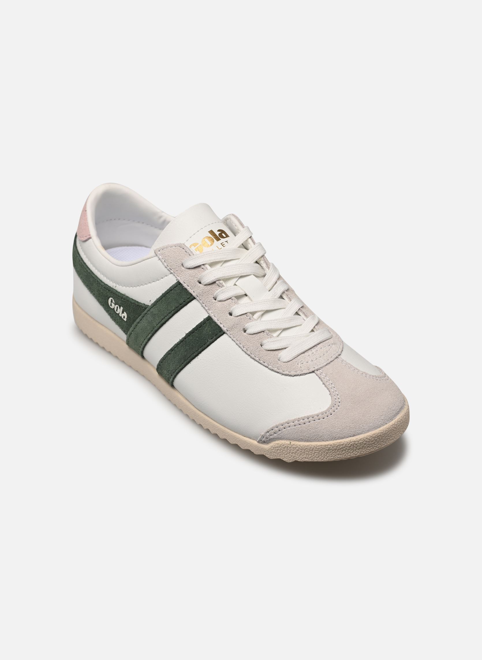Niedrige Sneaker Bullet Pure damen weiß Gola Niedrige Sneaker Bullet Pure damen weiß WHITE/EVERGREEN/CHALK PINK