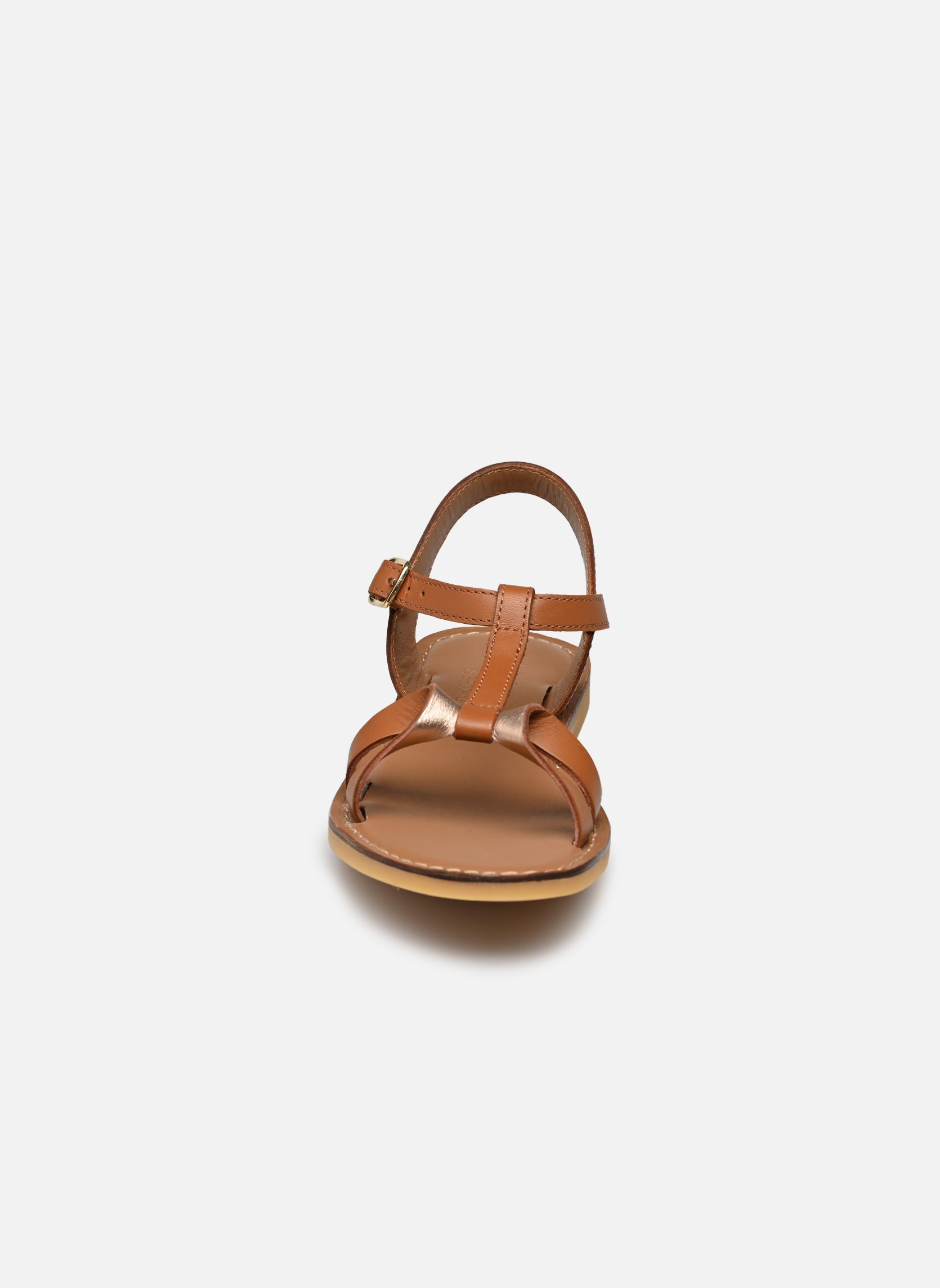 Sandalen Lazar Bow mädchen braun Adolie Sandalen Lazar Bow mädchen braun CAMEL - PLATINE