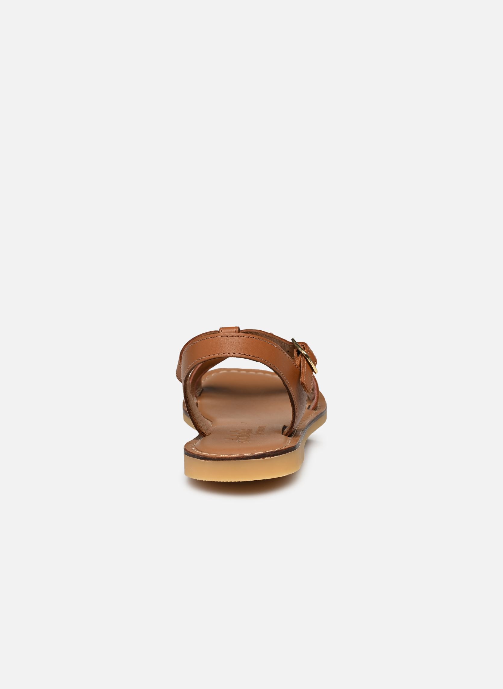 Sandalen Lazar Bow mädchen braun Adolie Sandalen Lazar Bow mädchen braun CAMEL - PLATINE