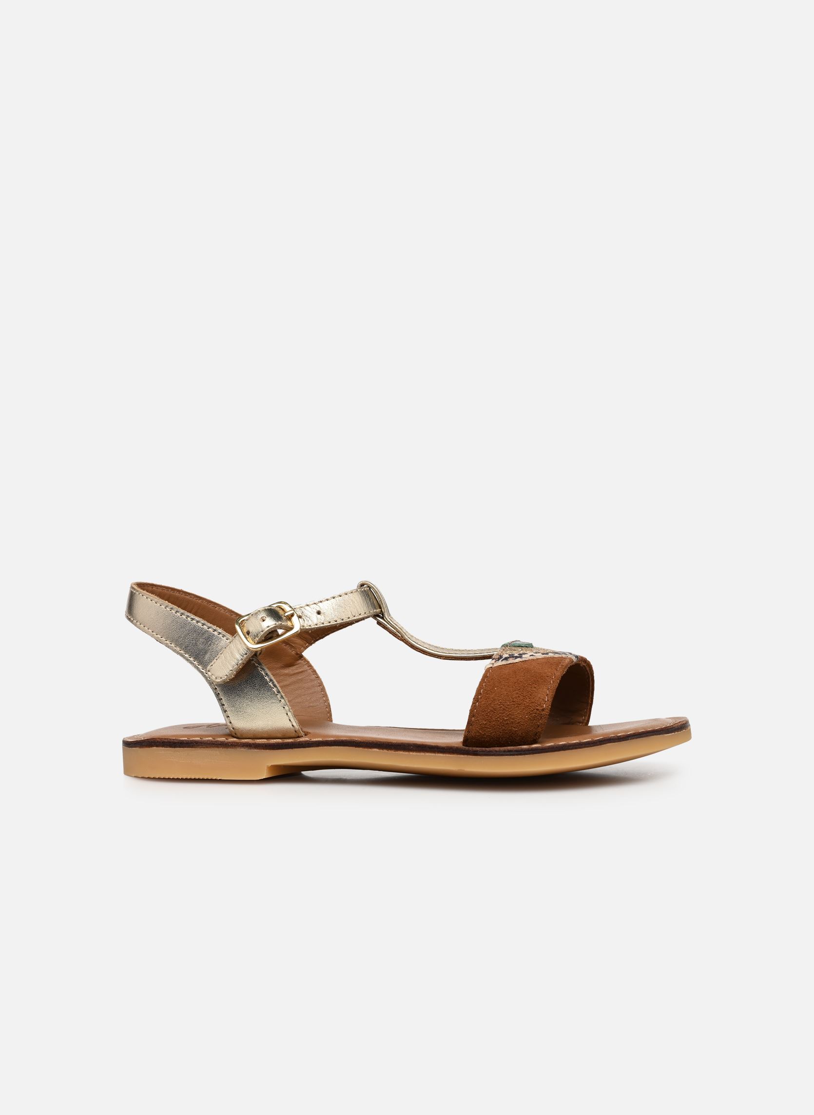 Sandalen Lazar Delta mädchen gold und bronze Adolie Sandalen Lazar Delta mädchen gold und bronze PLATINE - CAMEL MULTI