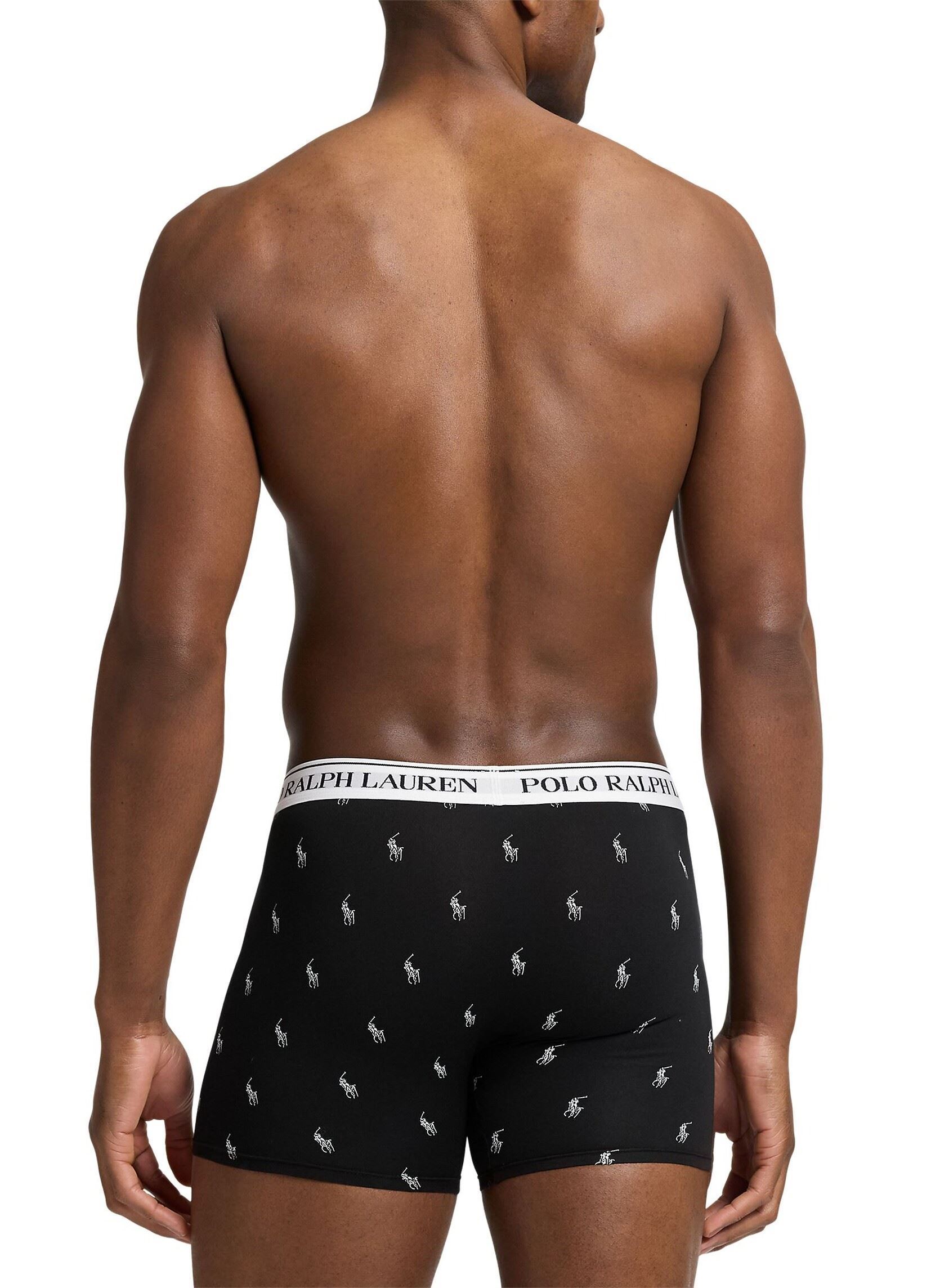 Boxers Boxer Brief-3 Pack-Boxer Brief homme noir Polo Ralph Lauren Boxers Boxer Brief-3 Pack-Boxer Brief homme noir 3PK BLACK AOPP/BRCLY HTR/WHITE