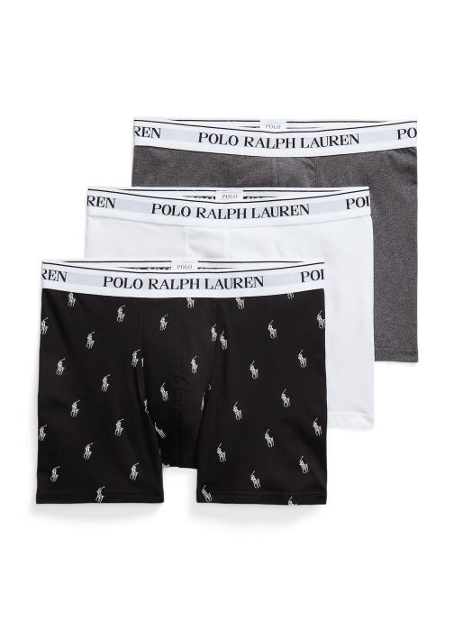Polo Ralph Lauren Boxers Boxer Brief-3 Pack-Boxer Brief homme noir