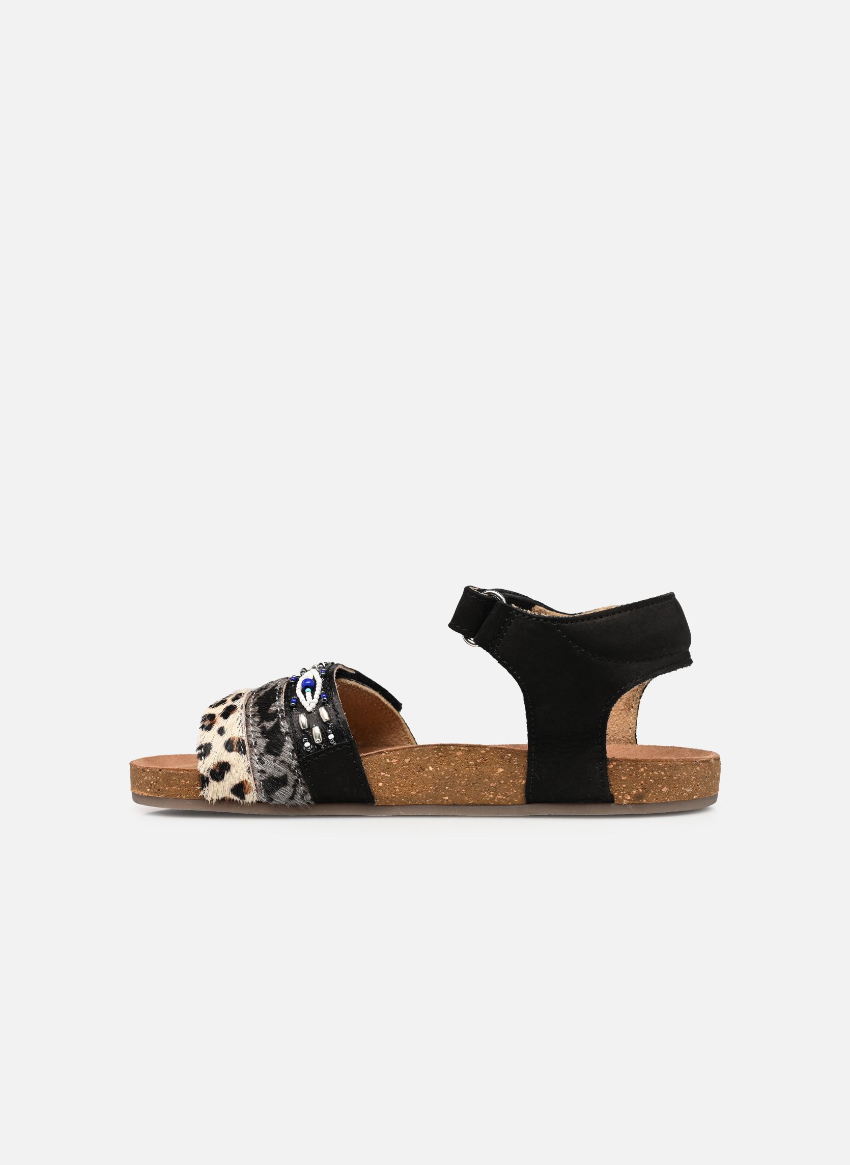 Sandalen Sandals IC22S008-A mädchen schwarz Shoesme Sandalen Sandals IC22S008-A mädchen schwarz NOIR PONYHAIR