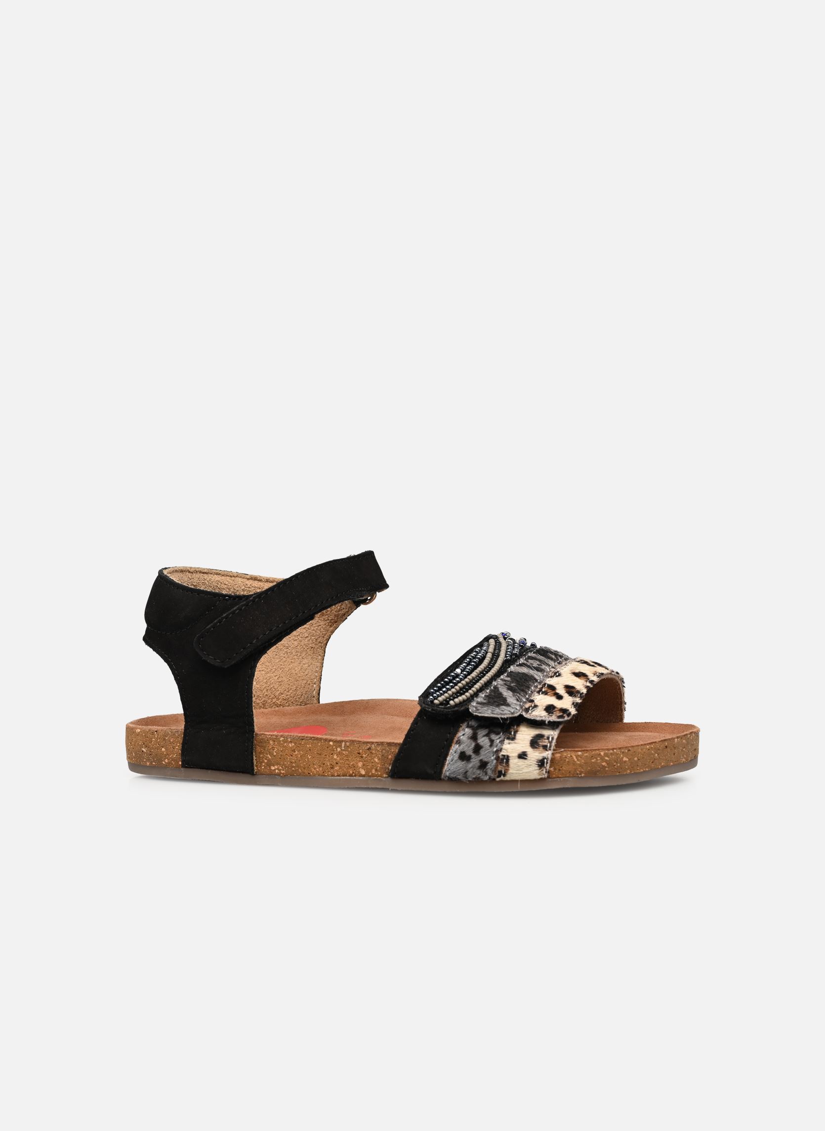 Sandalen Sandals IC22S008-A mädchen schwarz Shoesme Sandalen Sandals IC22S008-A mädchen schwarz NOIR PONYHAIR